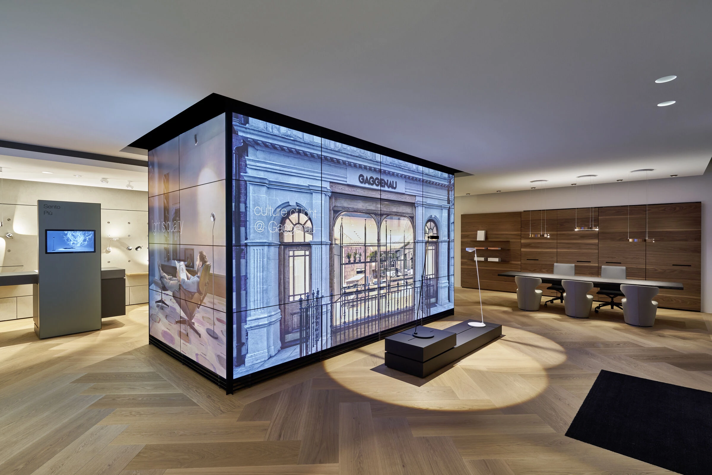 慕尼黑 Occhio 旗舰店 | 精致材料与柔和色调的灯光体验-8