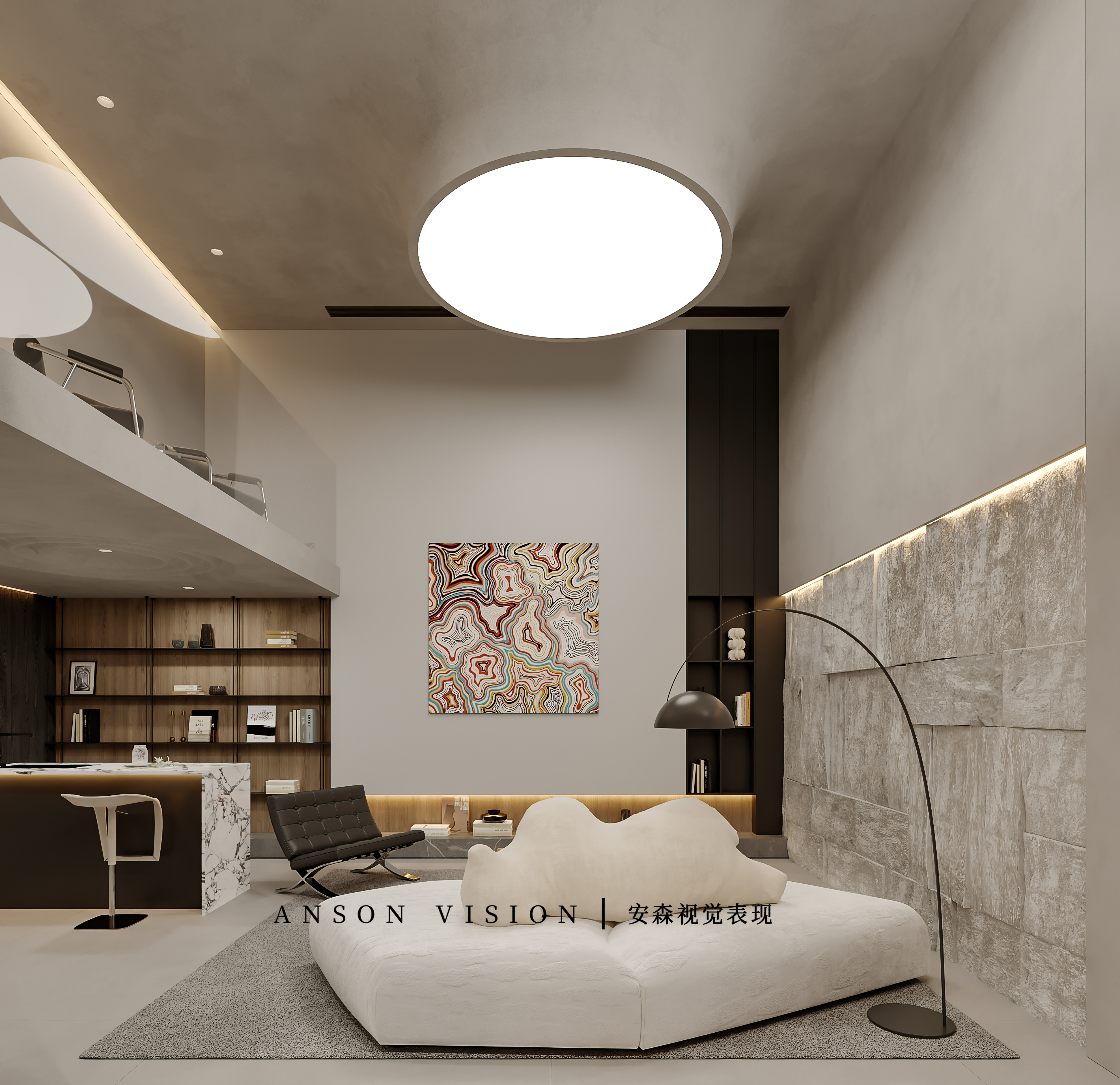 奶油风别墅排屋效果表现丨Ansonvision·蒙头睡-3