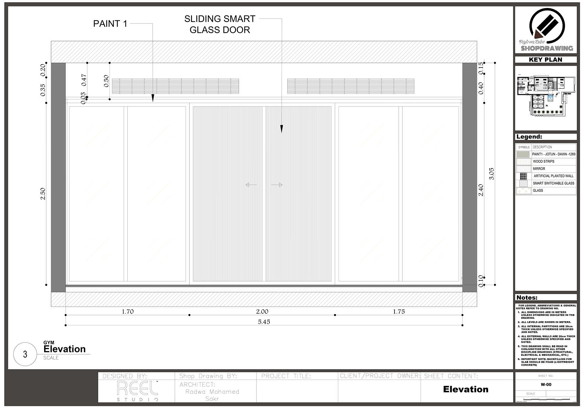 Shop Drawing For GYM-14