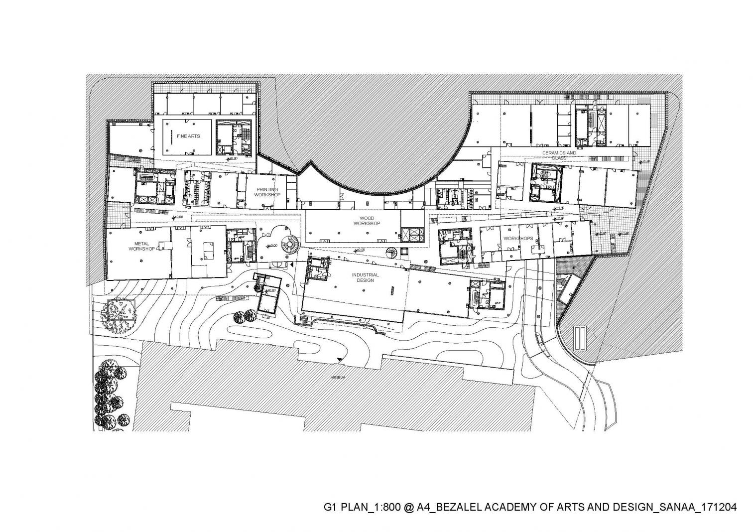 耶路撒冷 Bezalel 美术学院层叠景观校园设计丨俄罗斯-14