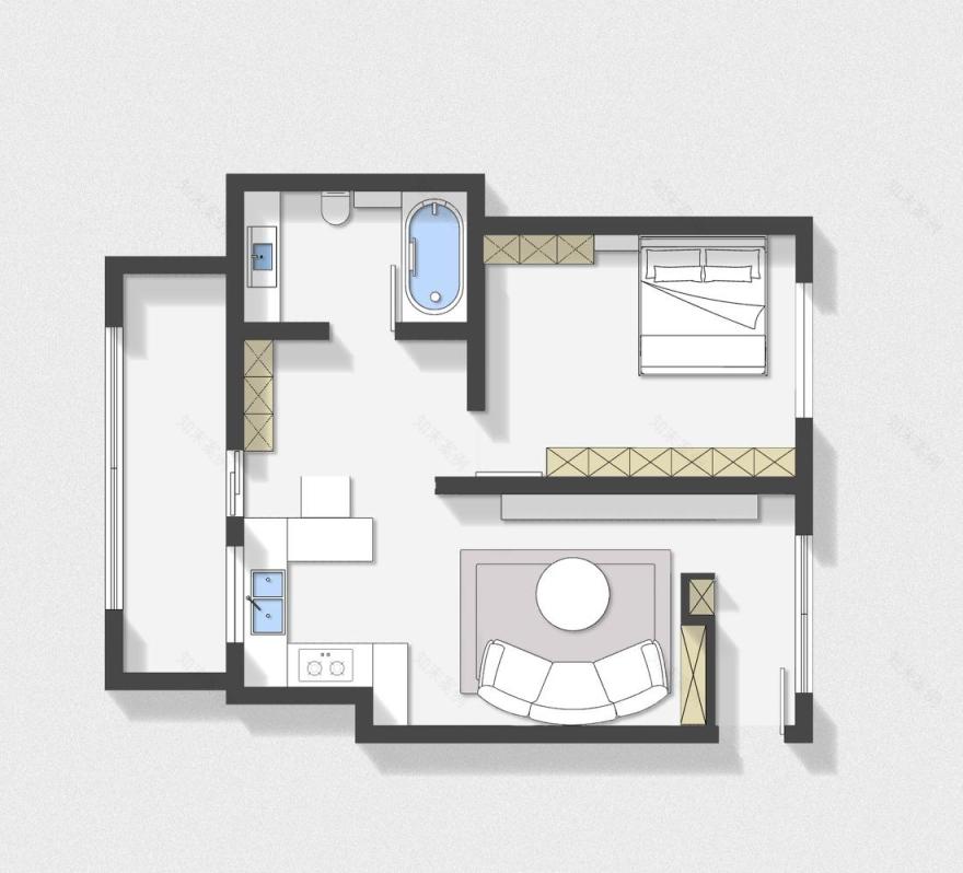浪漫温馨二人之家设计-48