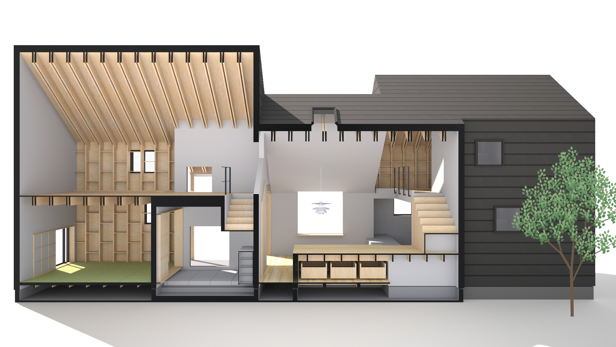 三角形层屋丨日本丨Maruta Architects-37