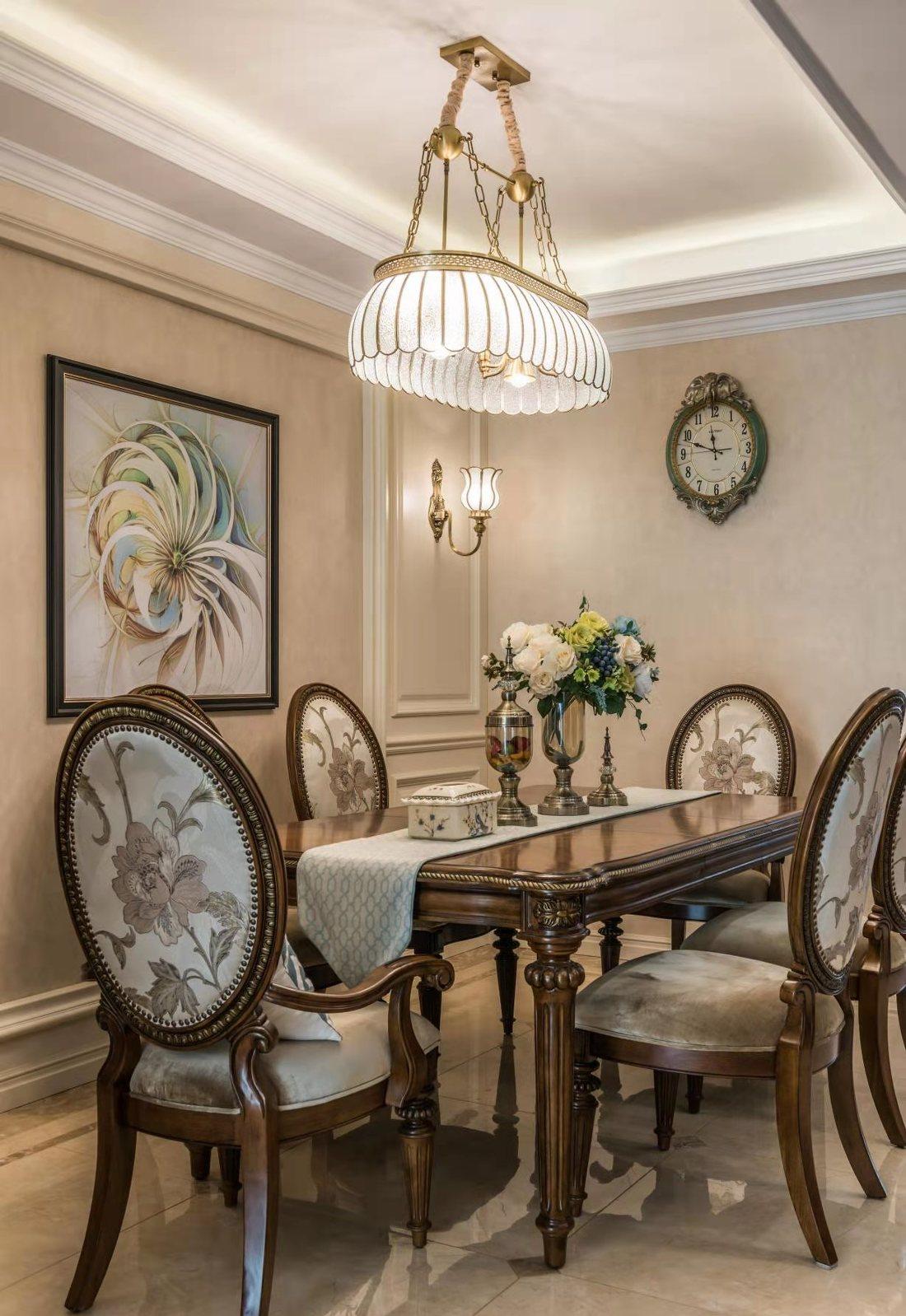 美式古典融合中式禅意复古美家丨意巢设计事务所-26