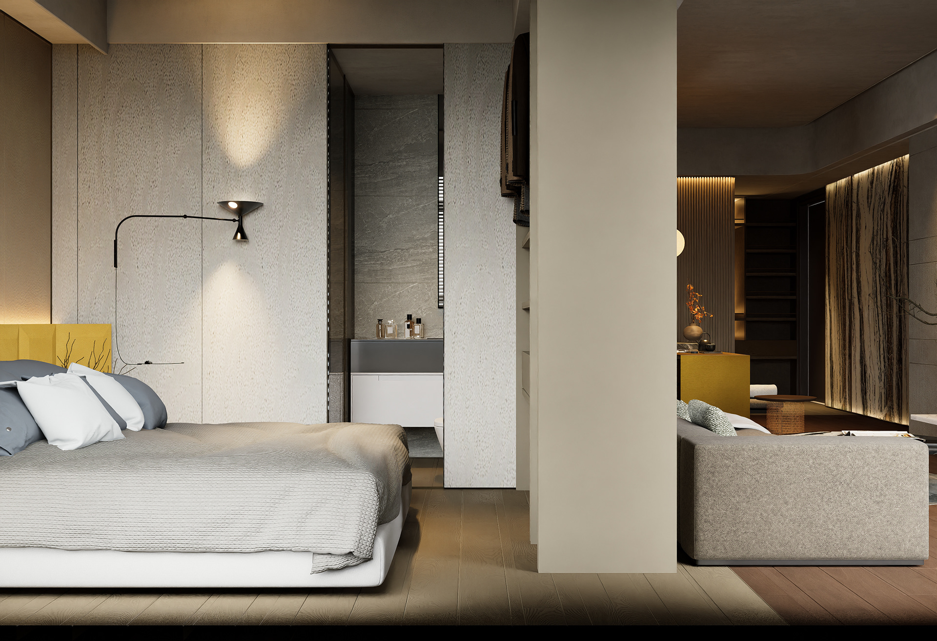 琢光石境・城市靜奢居,弧影棲所・城市輕奢私寓丨中国台湾丨藍雅設計事務所-40