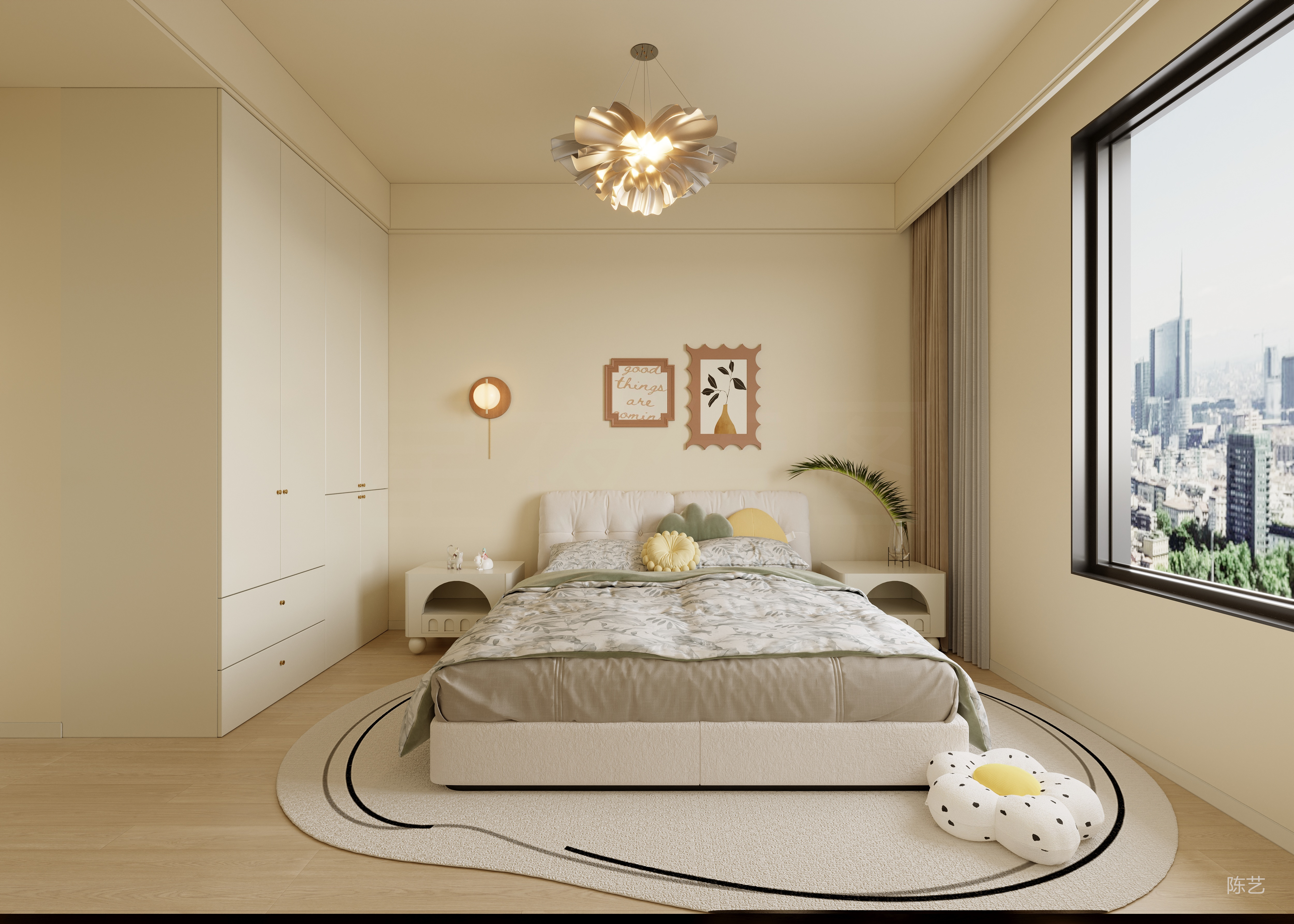 奶油风装修｜高级感与温馨感双拿捏-1