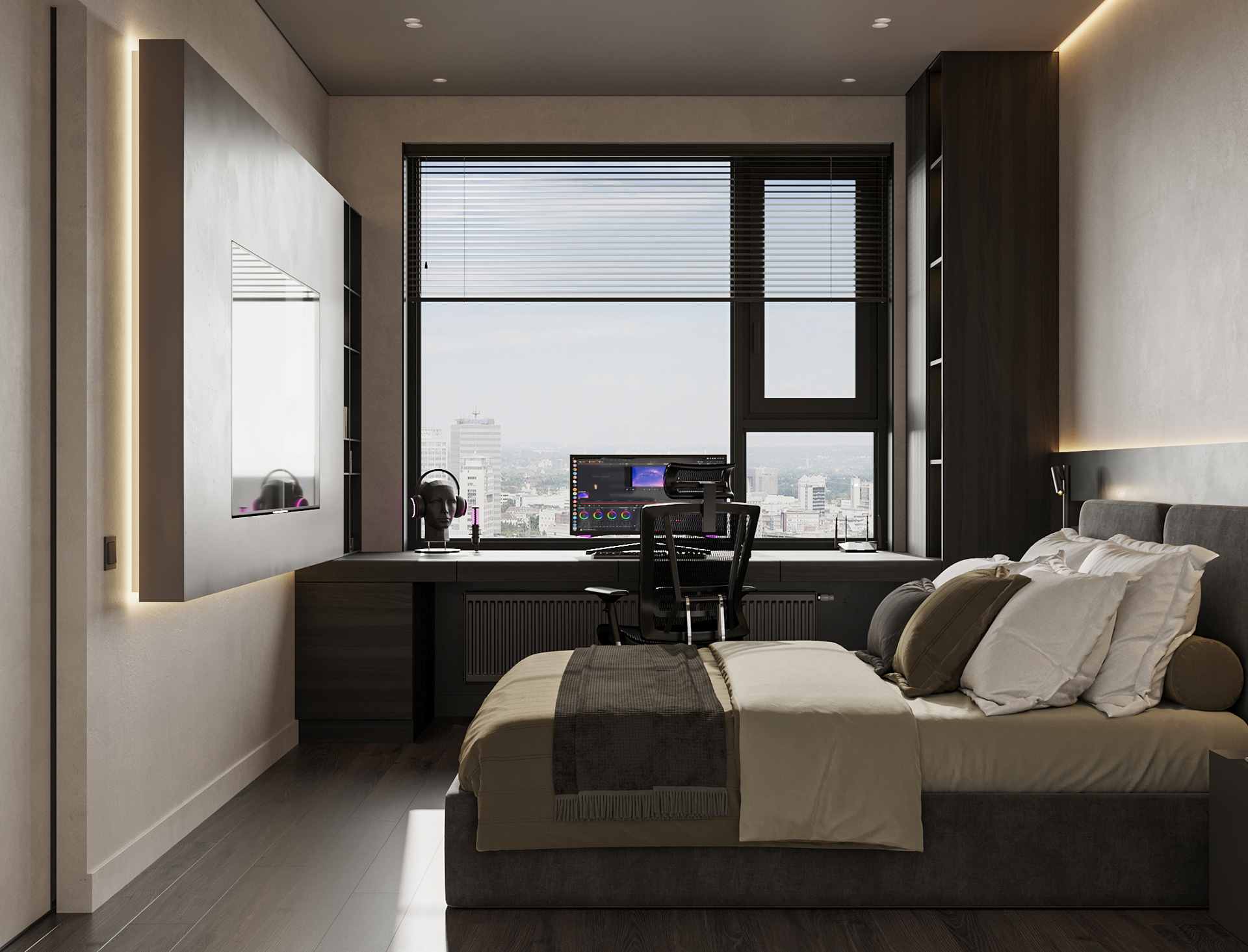 ЖК "Символ"公寓卧室项目-4