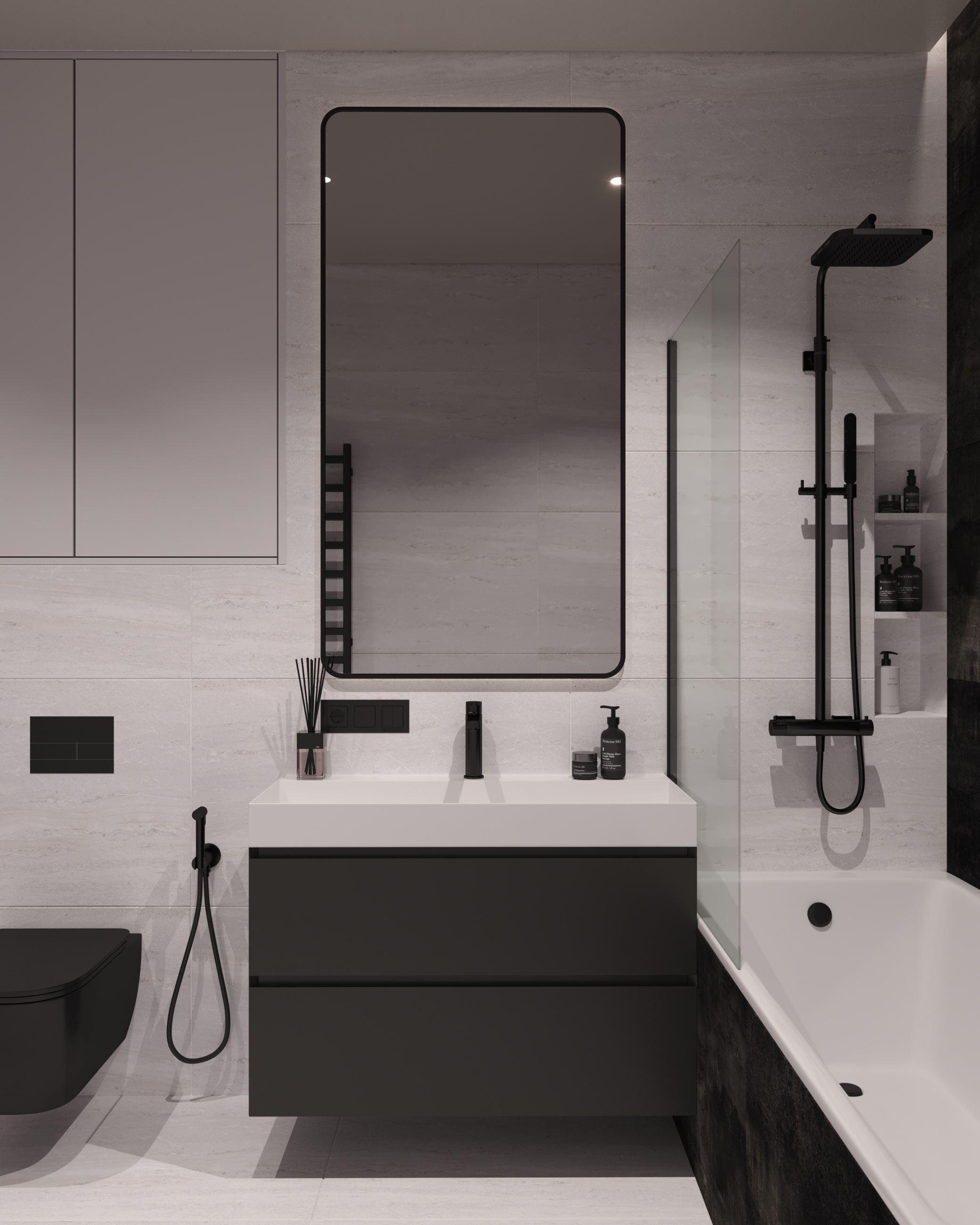 乌克兰浴室可视化设计丨Inesa Orlenko-4