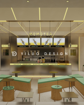 哈尔滨 MOMO TEA 奶茶店茶饮空间设计丨中国哈尔滨丨YILUO DESIGN STUDIO