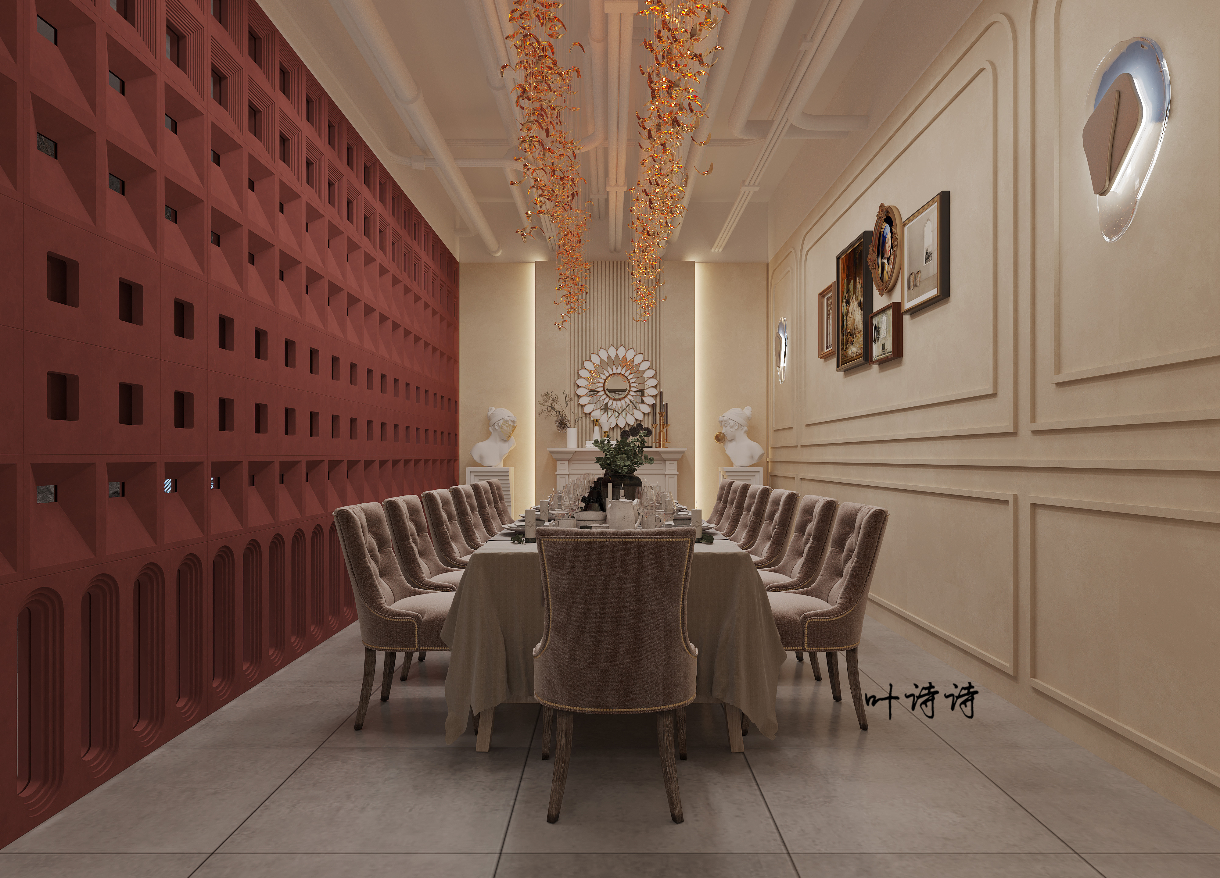 西餐厅设计|浪漫与美味的相融-8