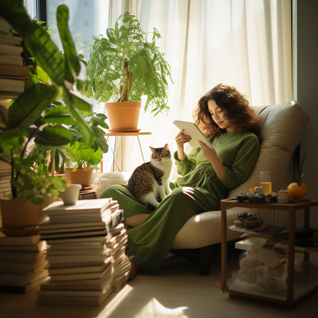 黄绿搭配空间-16