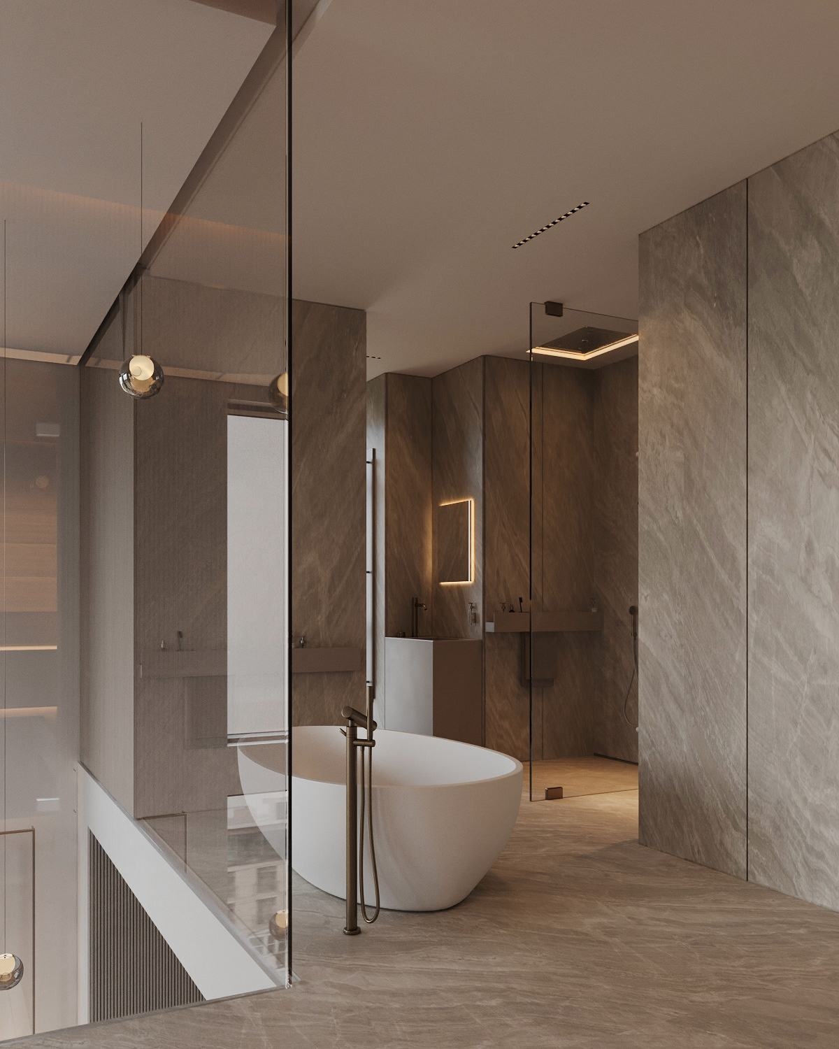 简洁纯粹的挑空别墅丨乌克兰基辅丨ArtPartner Architects-25