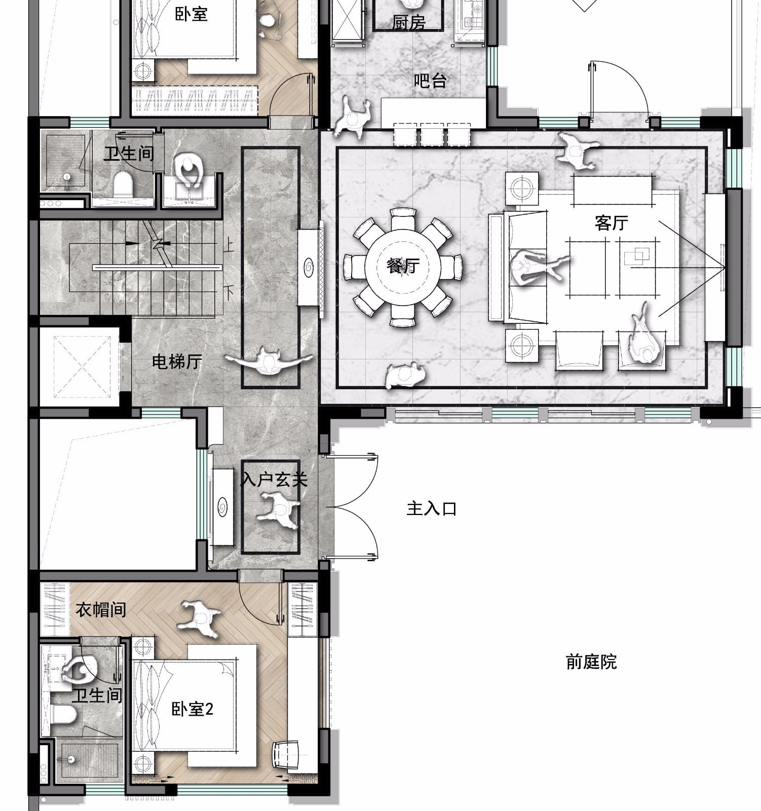 广东佛山信财置业绿岛湖项目合院别墅样板房  INNEST意巢设计-52