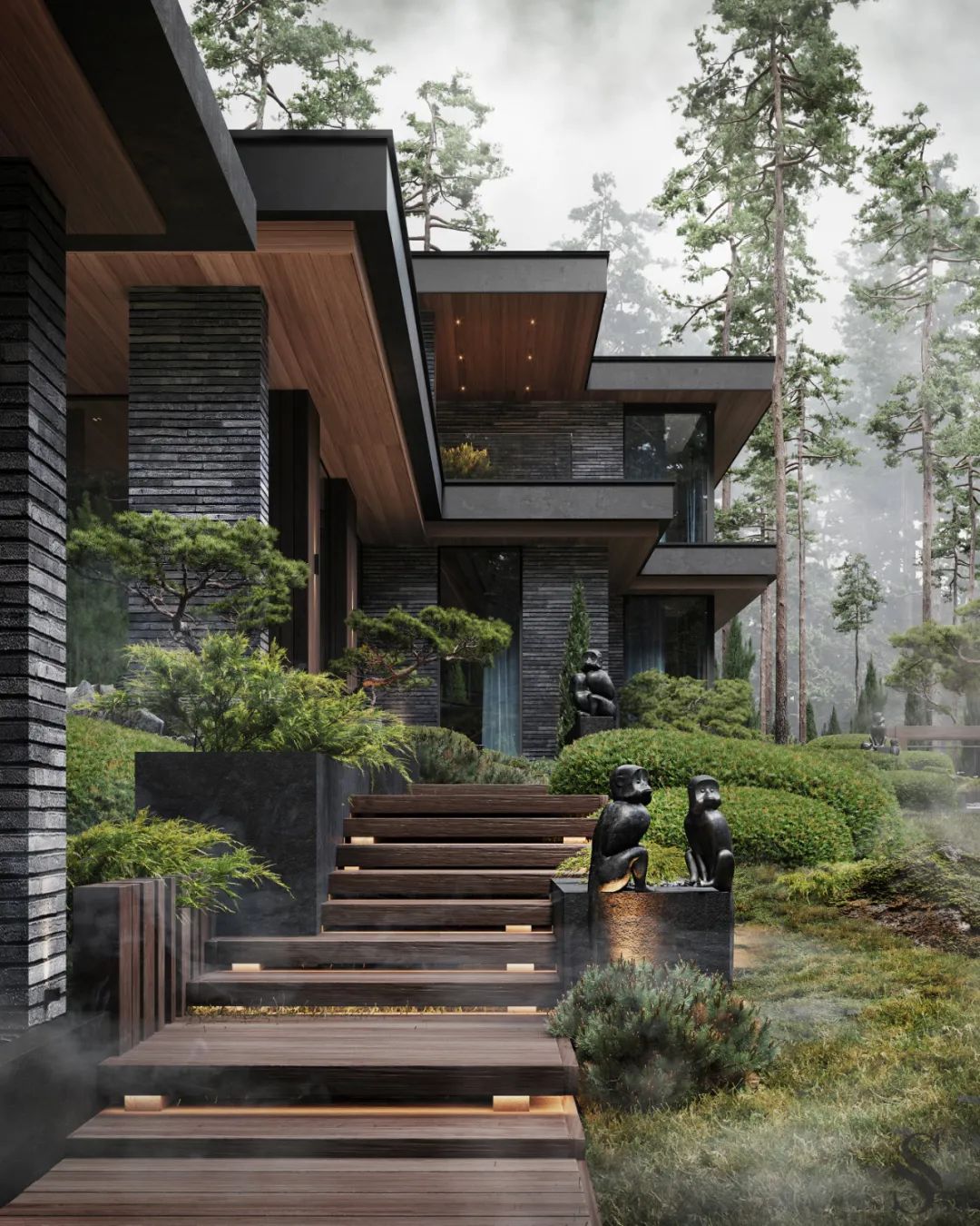 圣彼得堡900㎡森林别墅丨俄罗斯圣彼得堡丨STUDIA 54俄罗斯建筑设计工作室-7