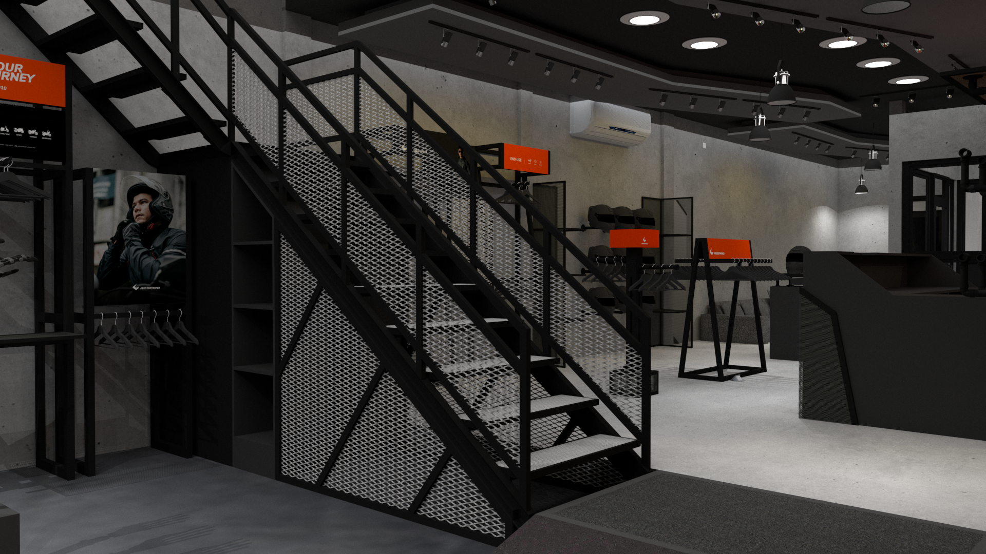 骑行服装商店设计丨Titik Hilang Design Studio-9