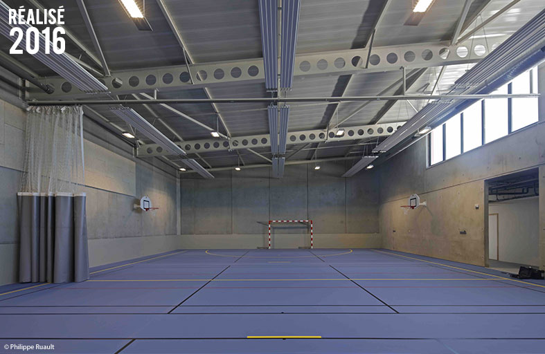 法国波泽尔校园建筑,融合教育、运动与休闲-14