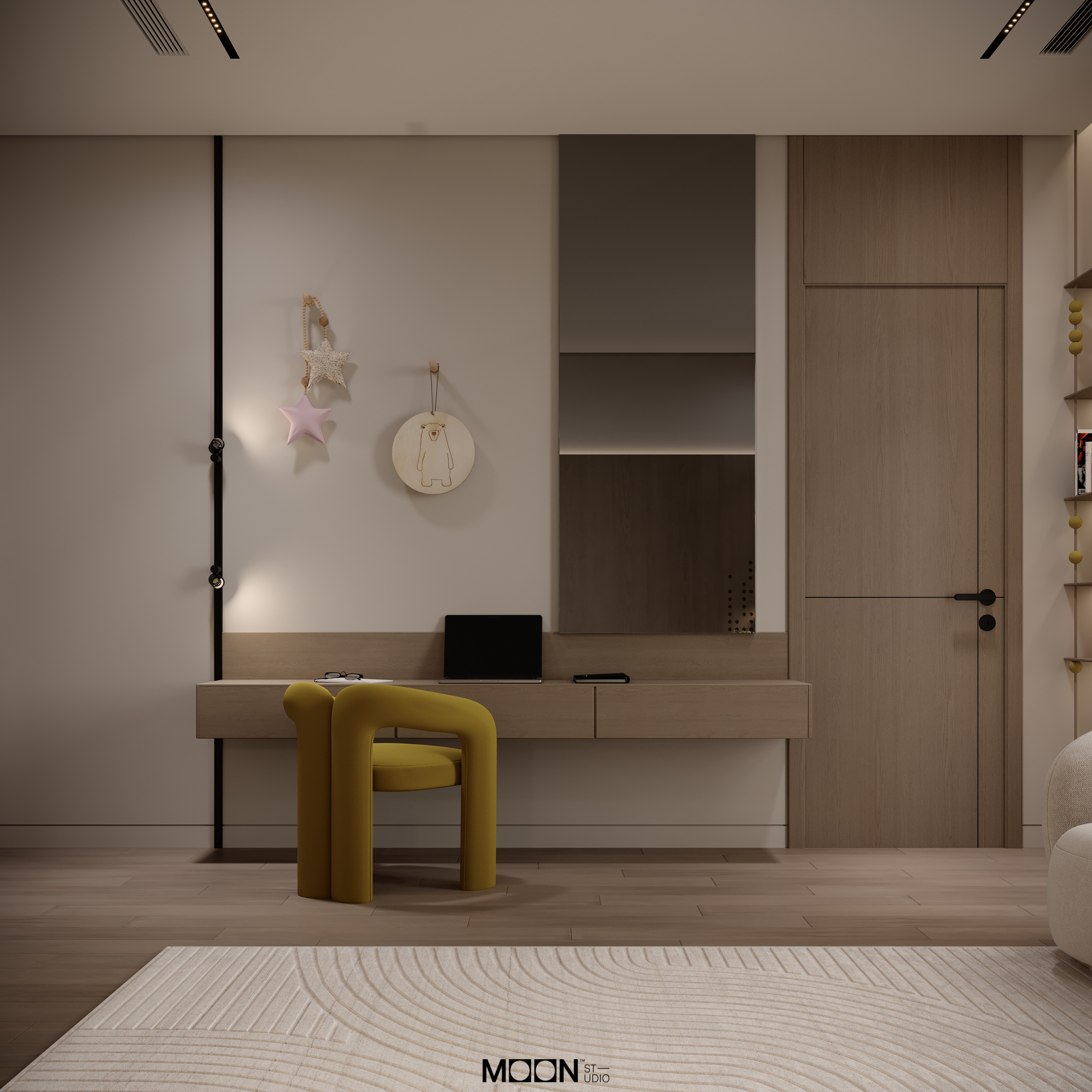 儿童卧室设计丨Moon Studio-12