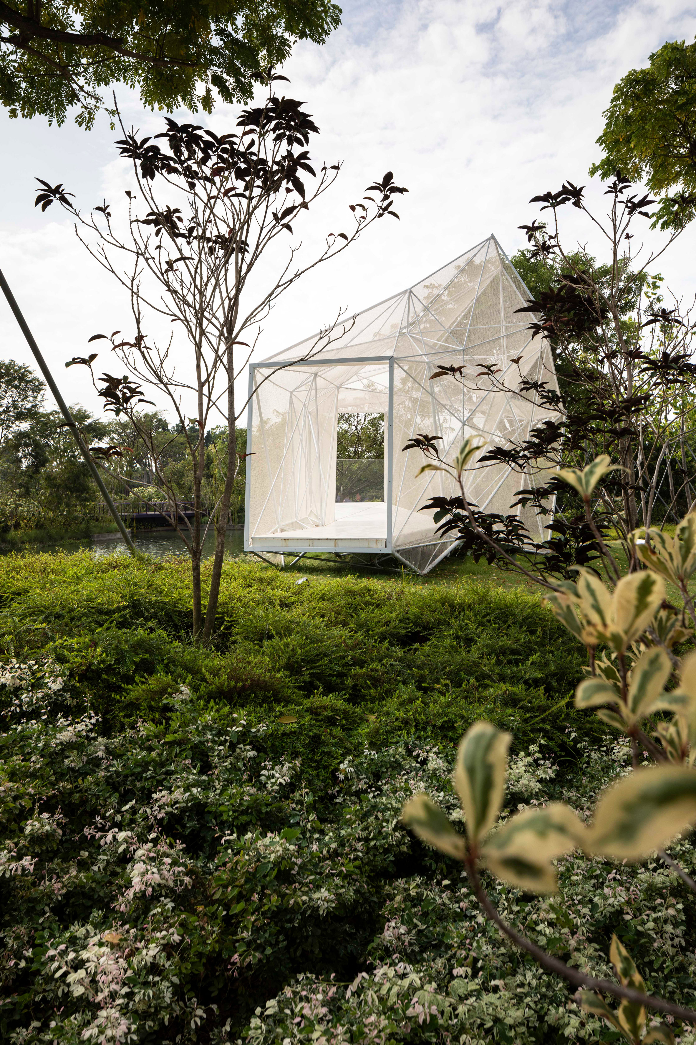 新加坡花园中的 3D 打印不锈钢亭子——AIRLAB 设计创新之作-7