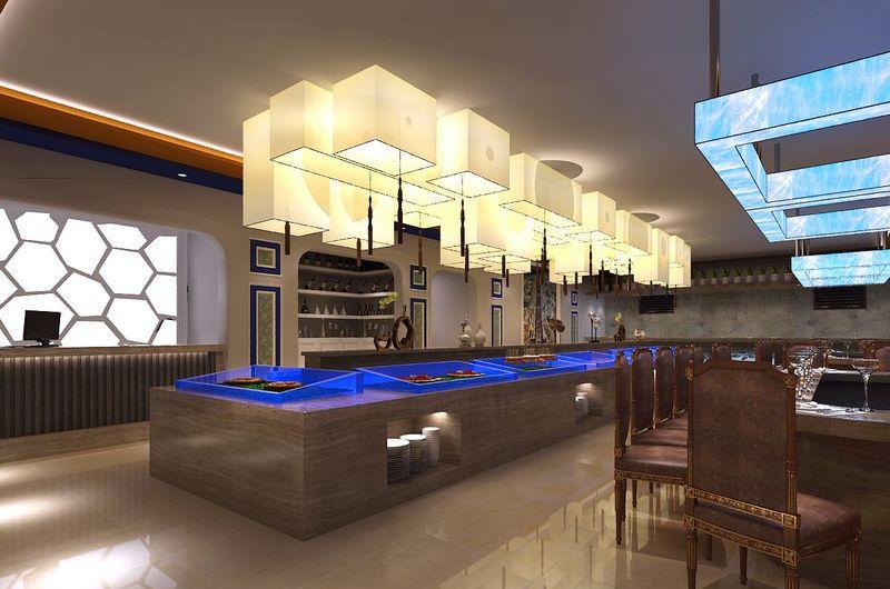 温馨轻欧式铁板烧餐厅设计-5