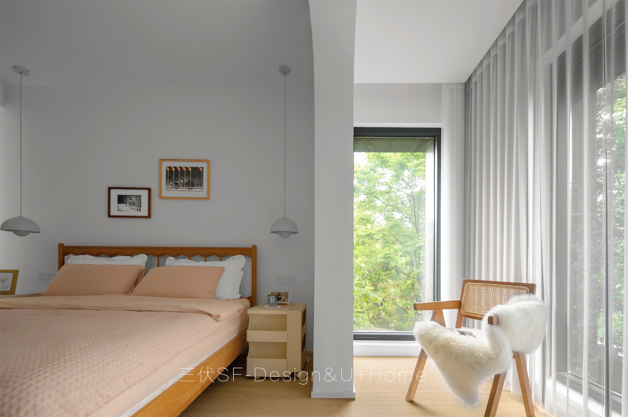 日系樱桃木++云朵奶油色家居空间设计-21