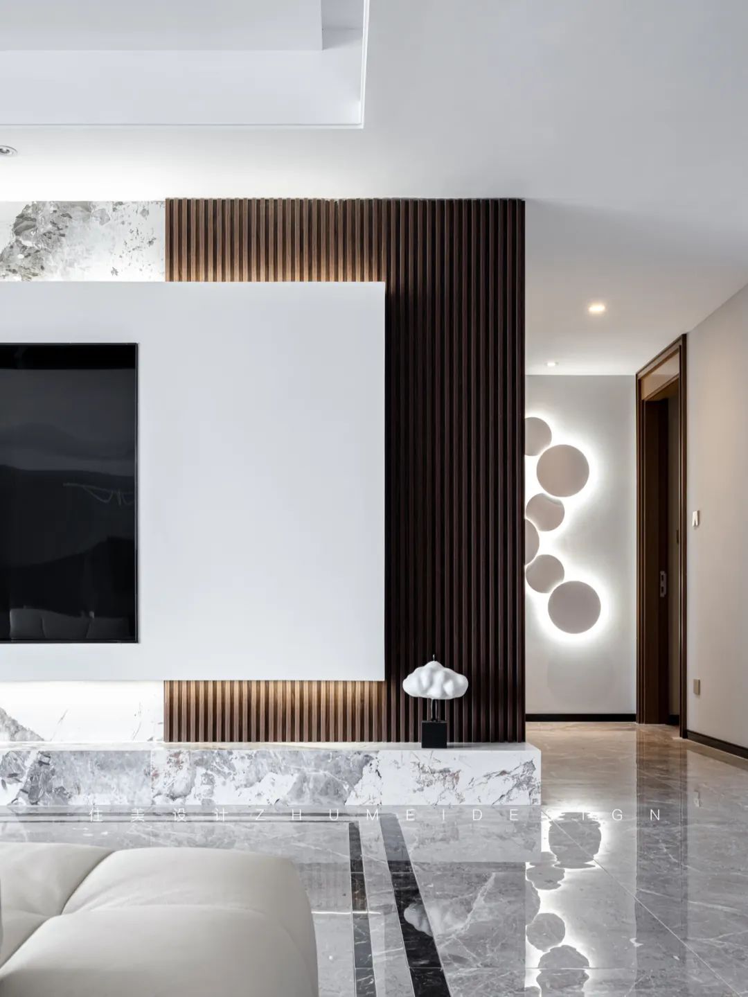 云端之外 · 现代奶油风格的温馨家庭空间设计丨中国长沙丨住美设计-24