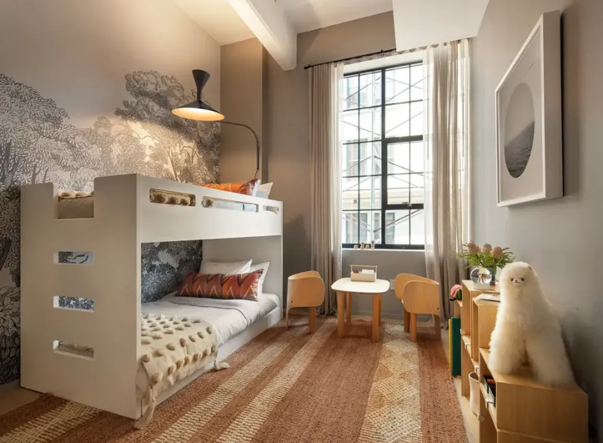 纽约布鲁克林的复古 Loft 公寓设计-15