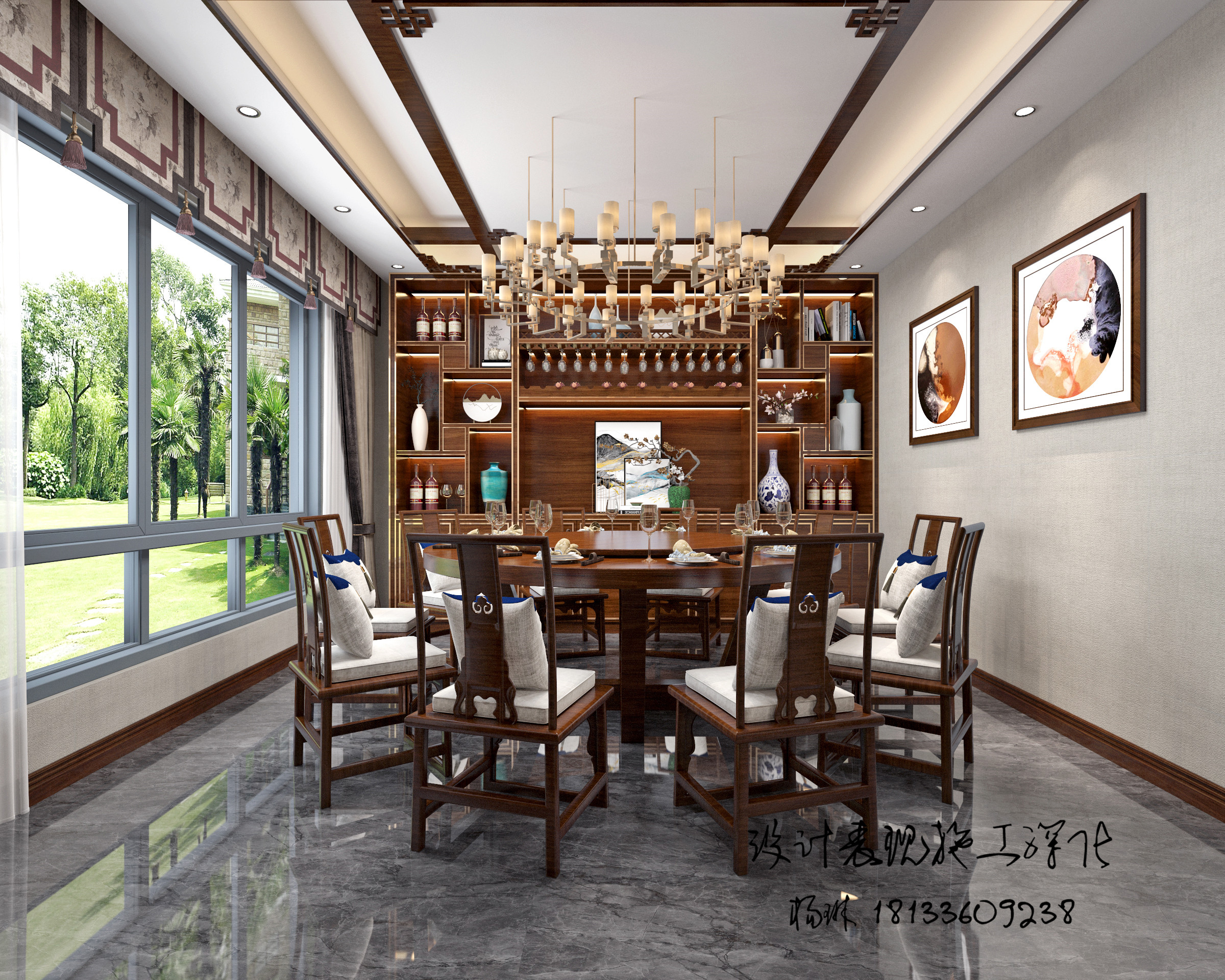 中式大平层别墅-4