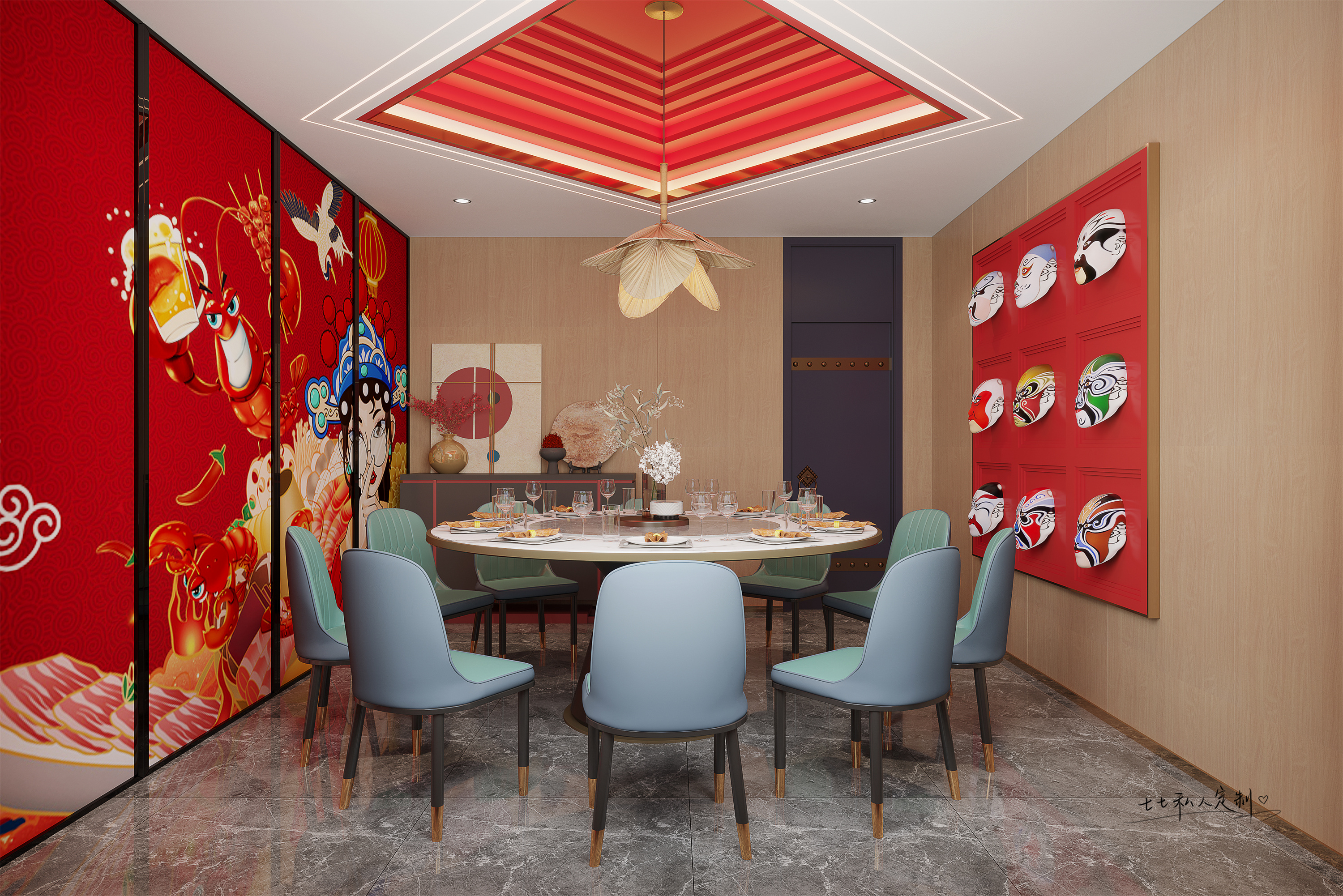 酷炫国潮风烧烤店！-5