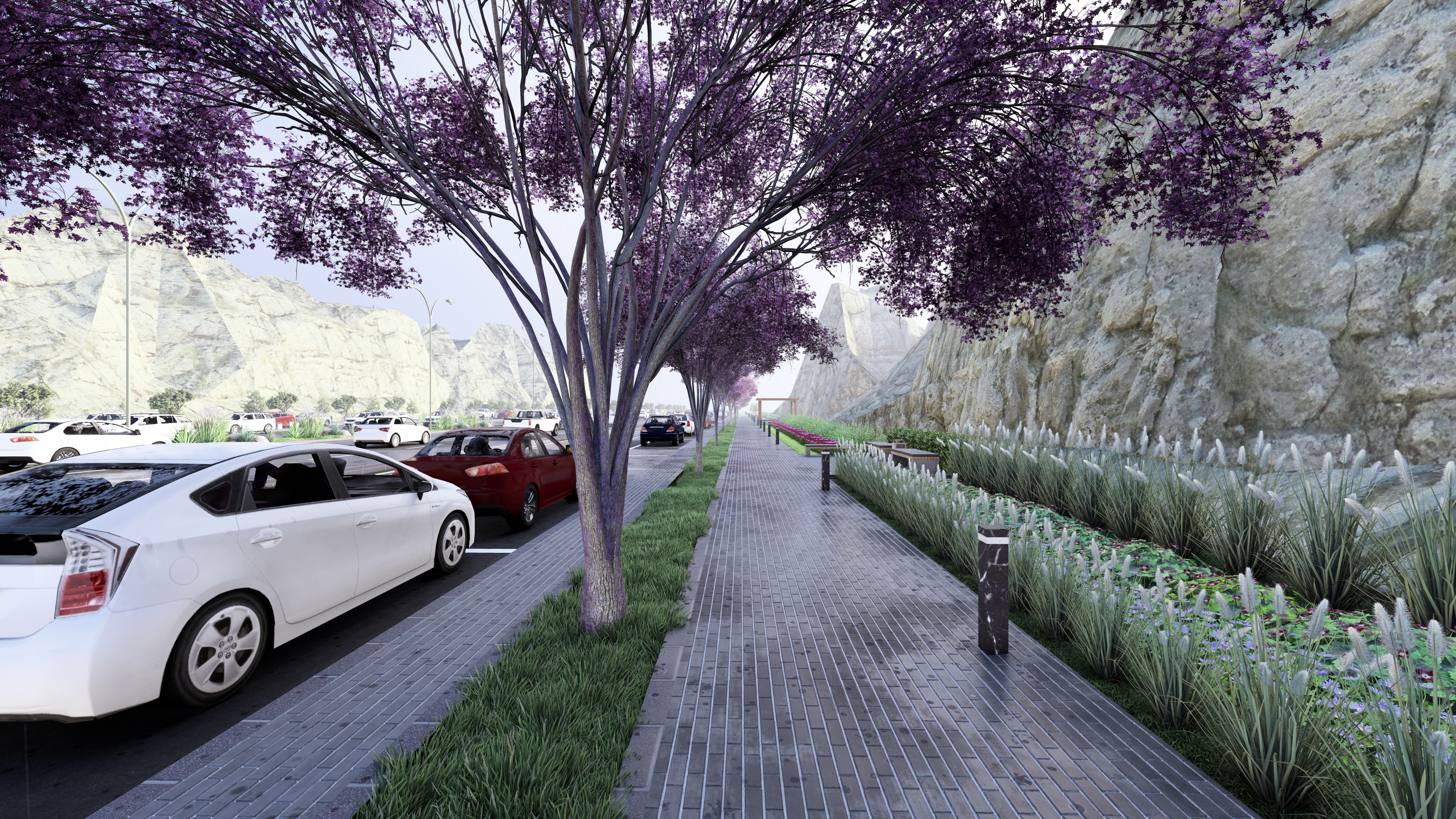 Public realm proposals - Abha main roads-0