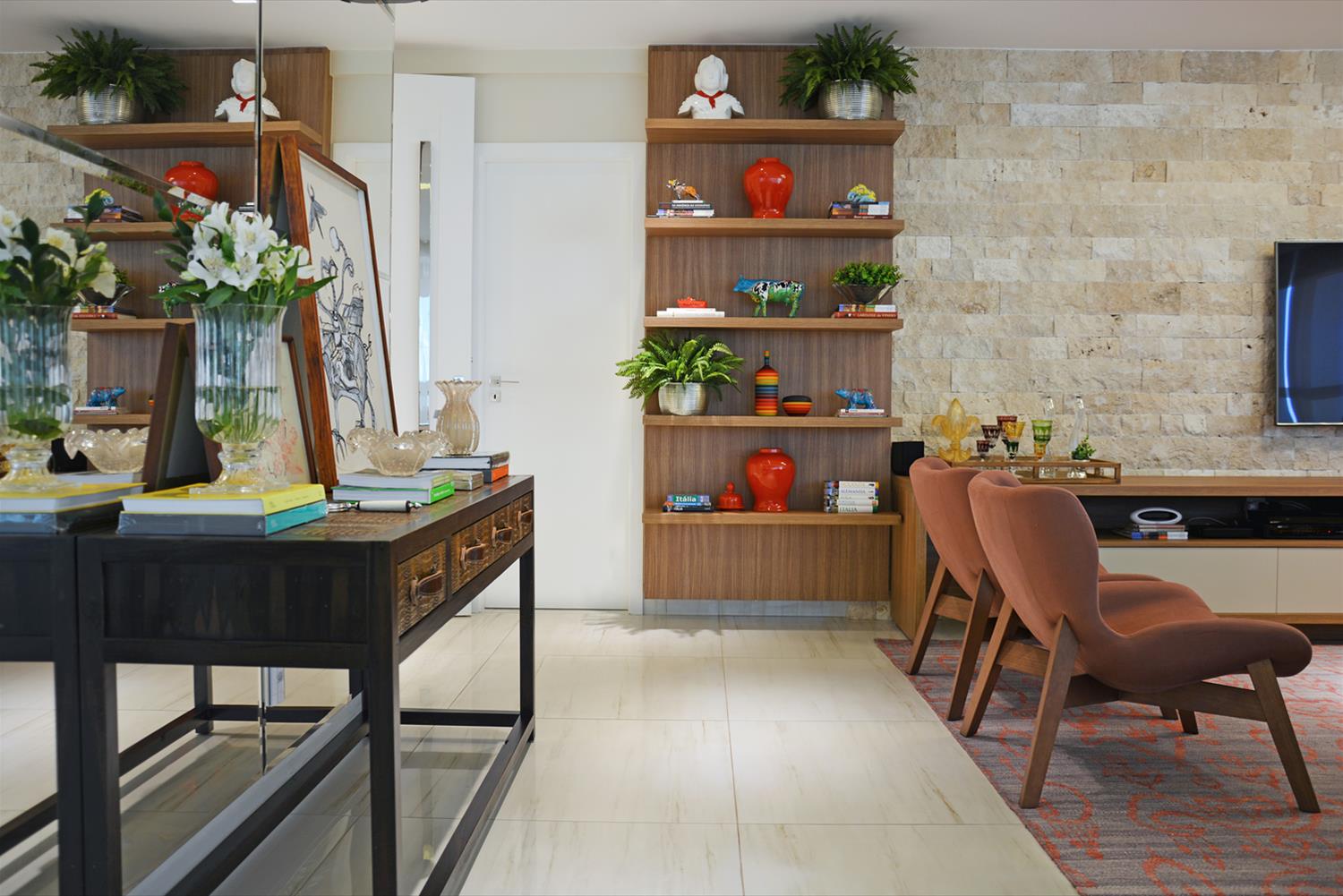 巴西 Apartamento J.R. | 一体化设计与自然材质的完美结合-2