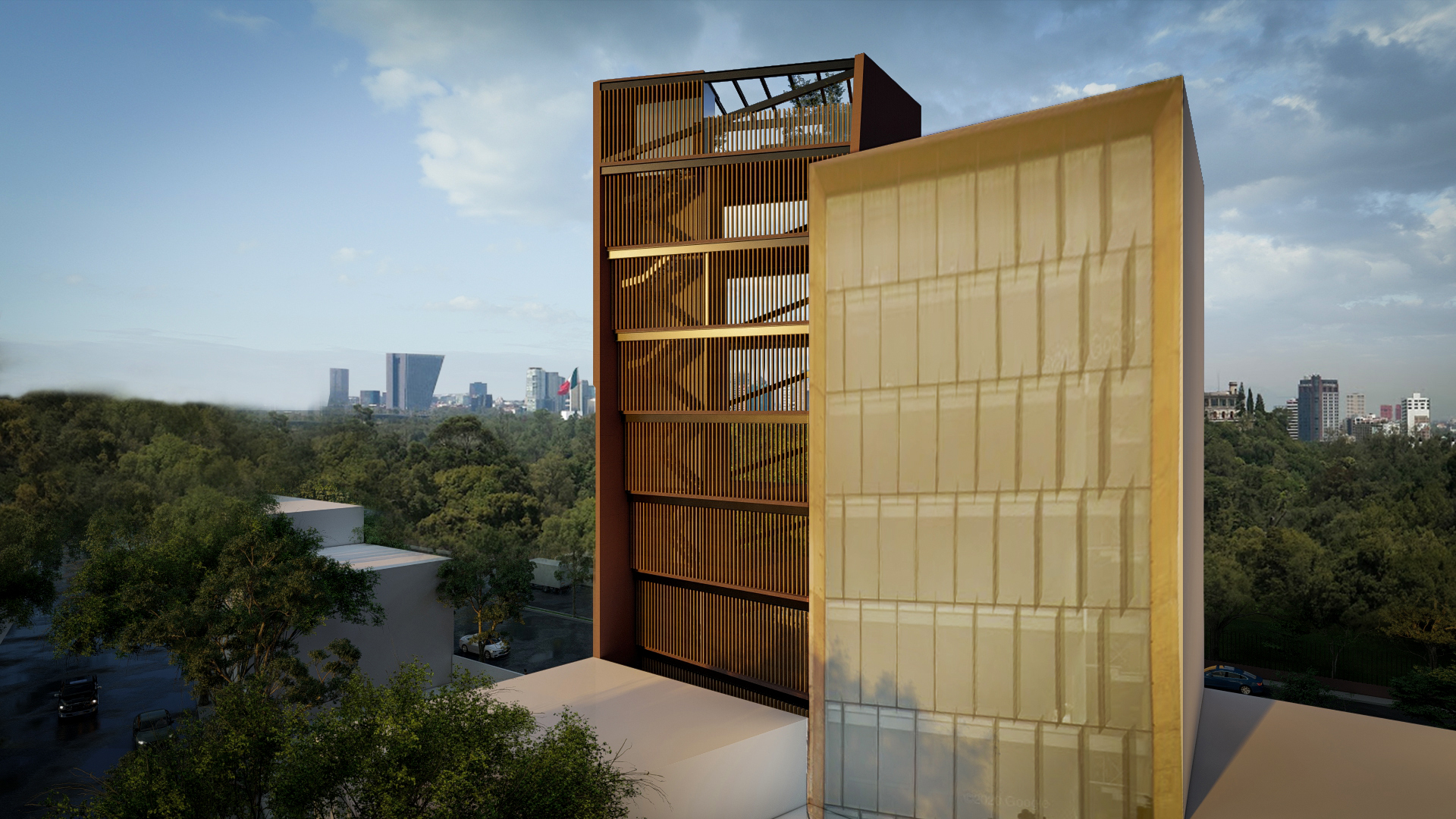 “旋转之塔”办公楼设计丨墨西哥丨Revolution Architects-9