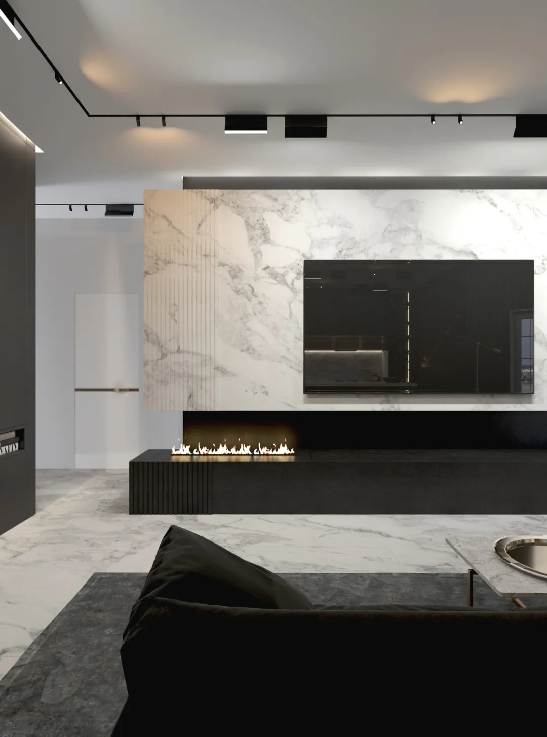 高级黑＋极简白的质感奢华-7