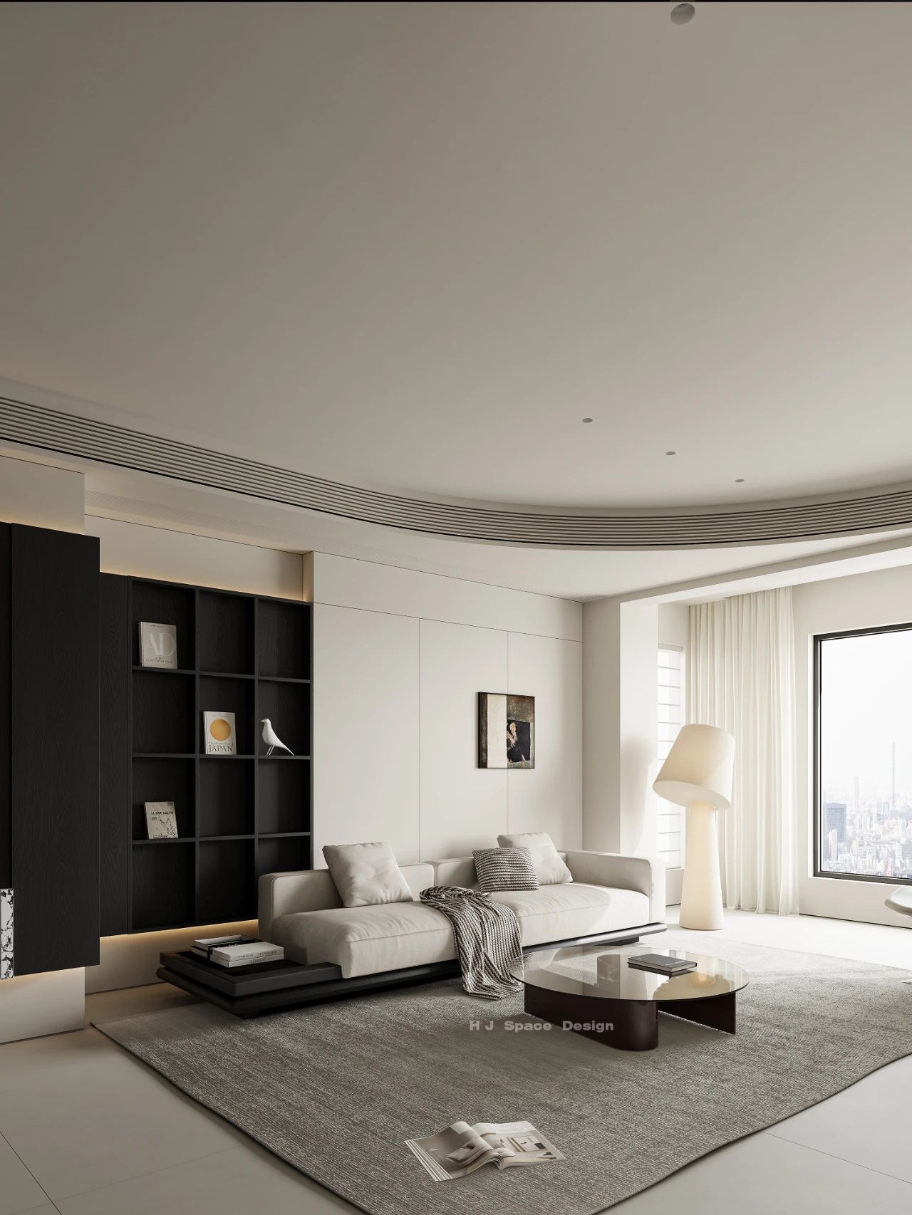 简白轻黑丨逅界空间设计-9