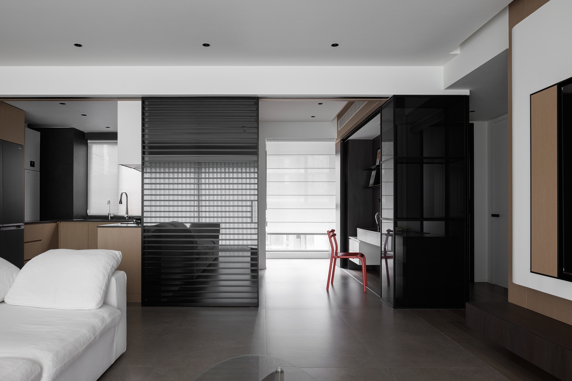 《谧径漫步》成都 137㎡现代极简设计丨中国成都丨宏福樘设计-21