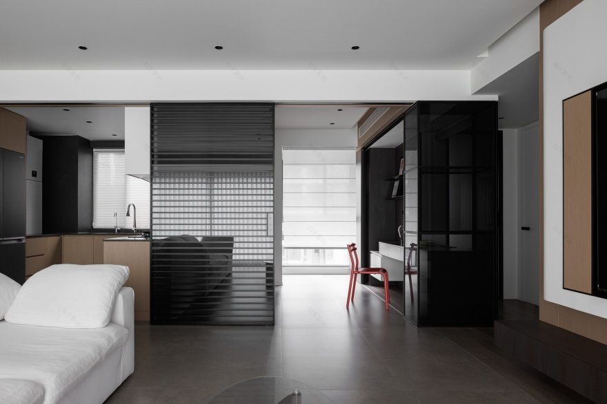 《谧径漫步》成都 137㎡现代极简设计丨中国成都丨宏福樘设计-21