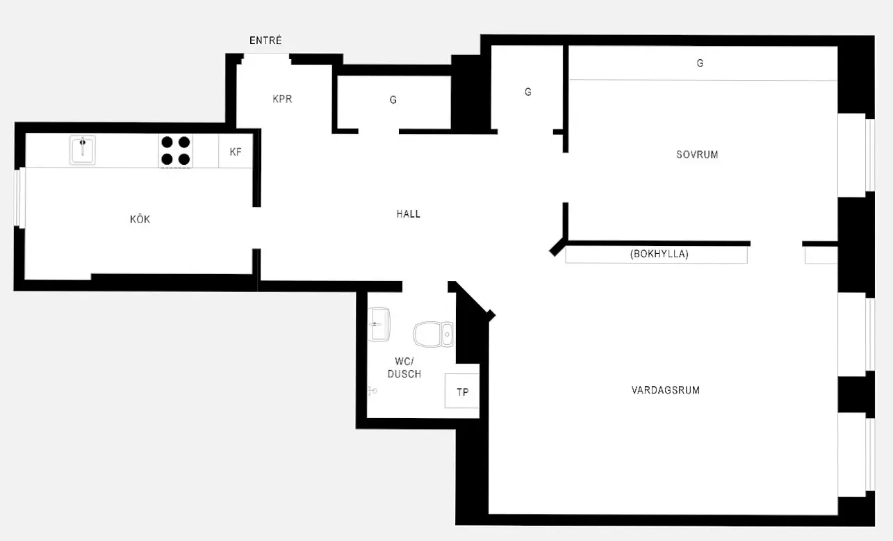 56 平米全黑公寓，颠覆你的想象-23