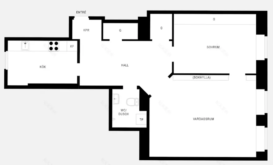 56 平米全黑公寓,颠覆你的想象-23