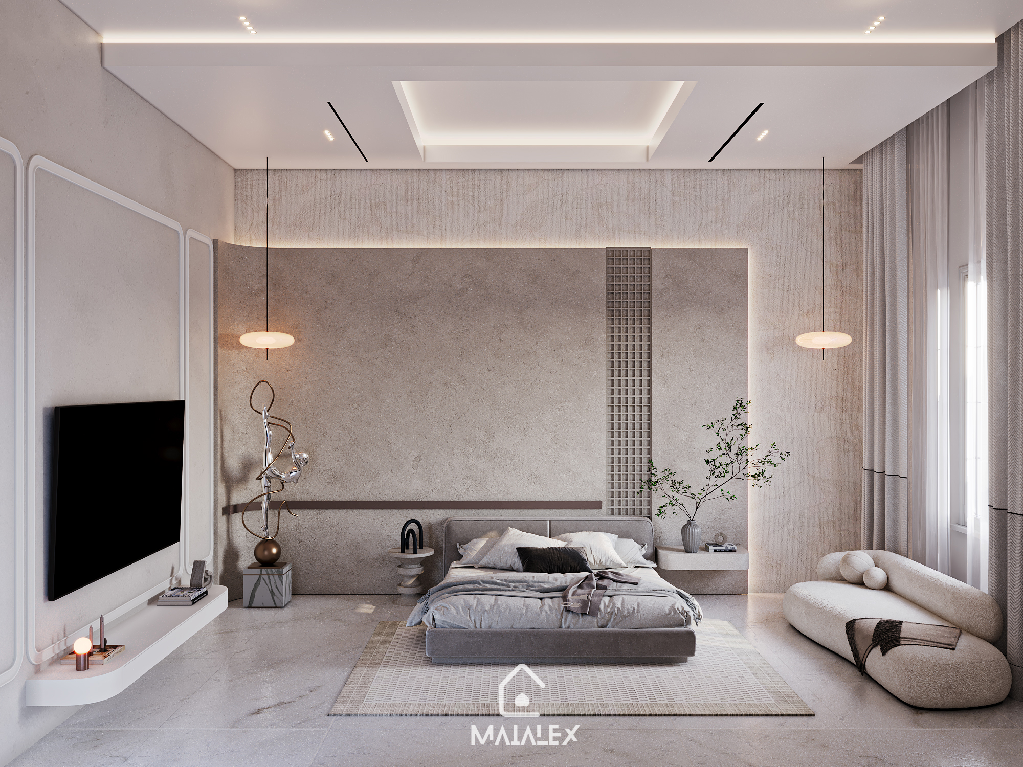 simple master bed room-1