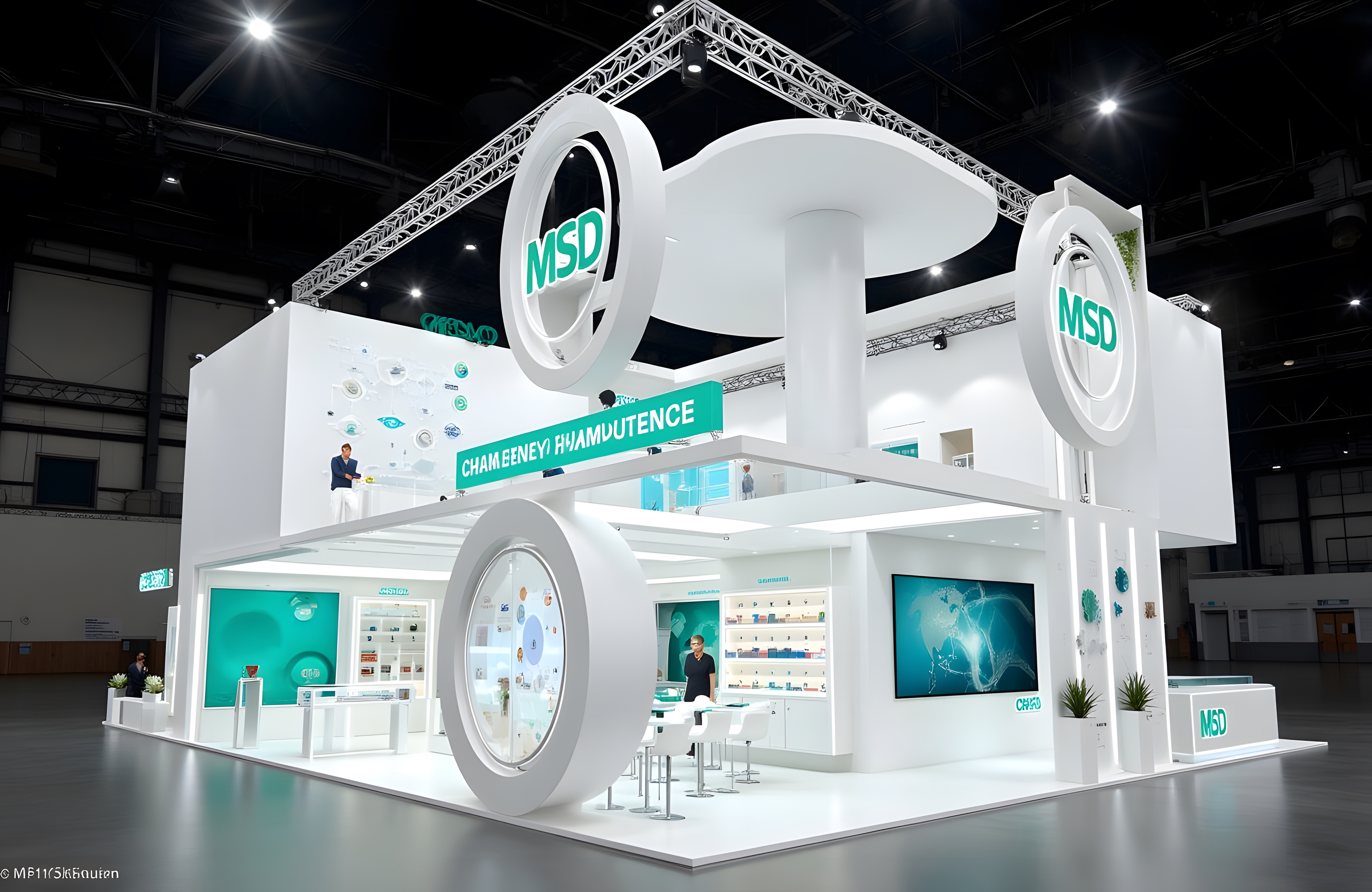 MSD booth design generated by Flux AI.-12