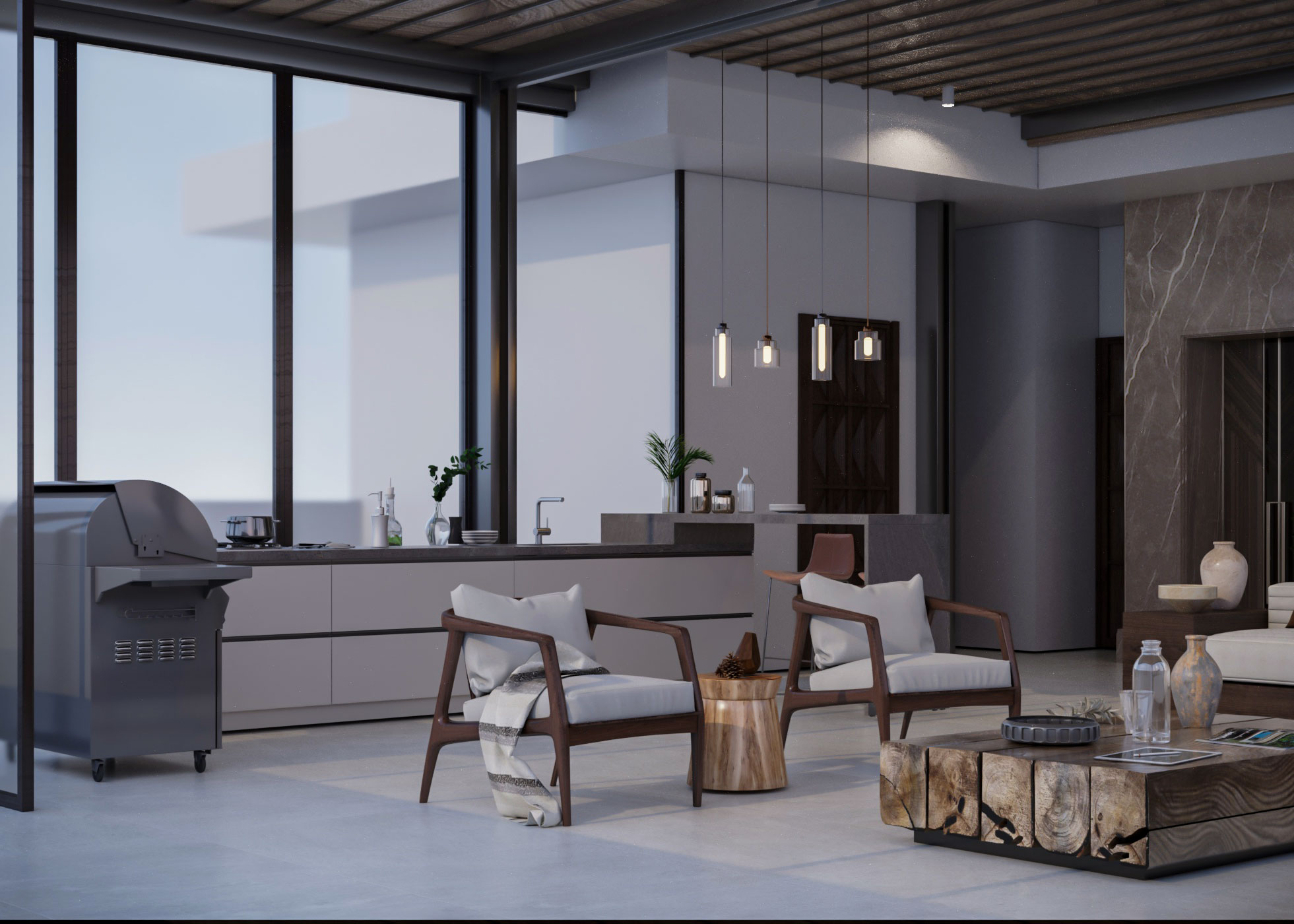 屋顶设计现代工业风格-10