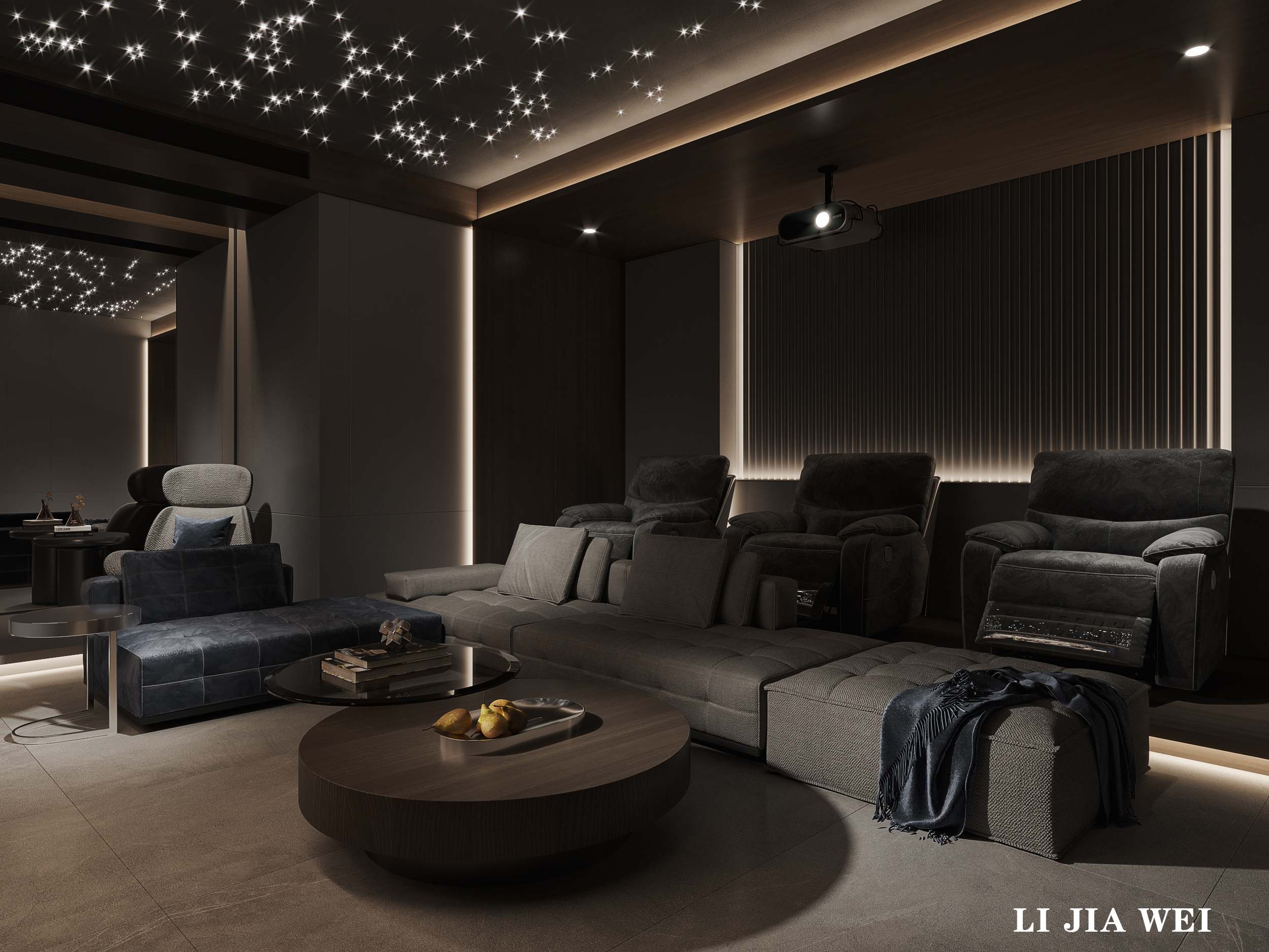 现代客厅餐厅设计-20