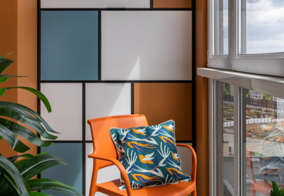 公寓室内设计“受蒙德里安启发”-163