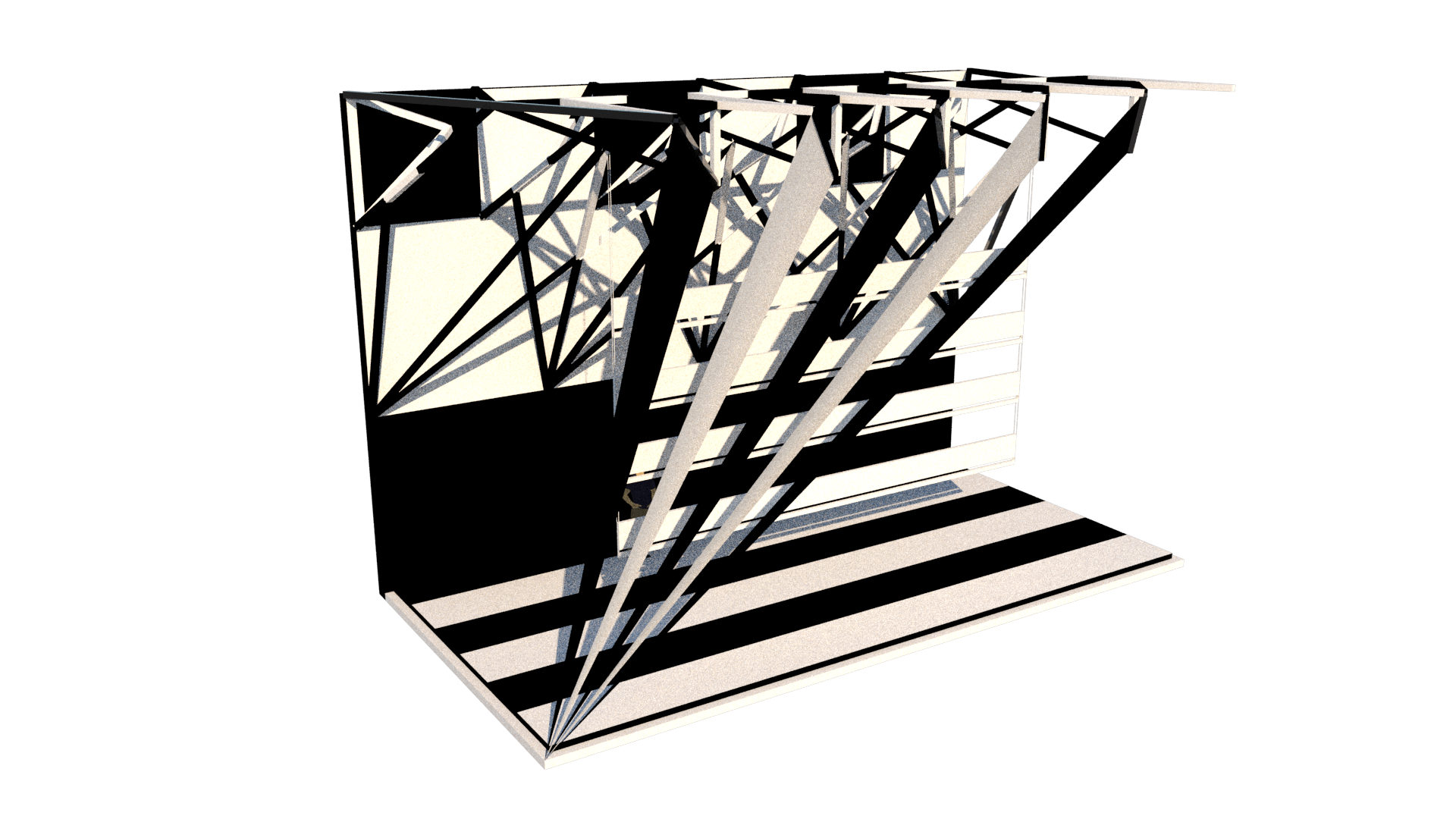 山本耀司黑白和不对称设计展示空间-3