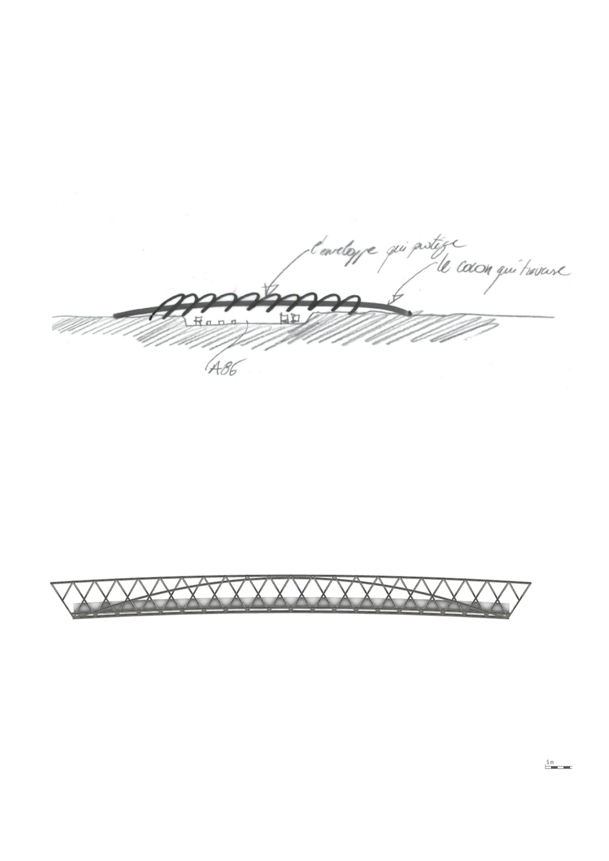 Chantier ZAC des Louvresses à Gennevilliers - Ripage de la passerelle — Ateliers 2/3/4/-25