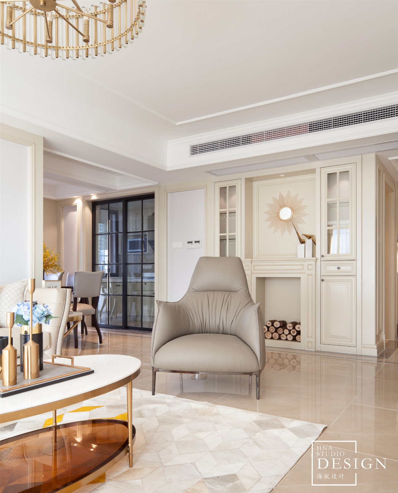 常州·典雅花园 120㎡现代美式住宅-5