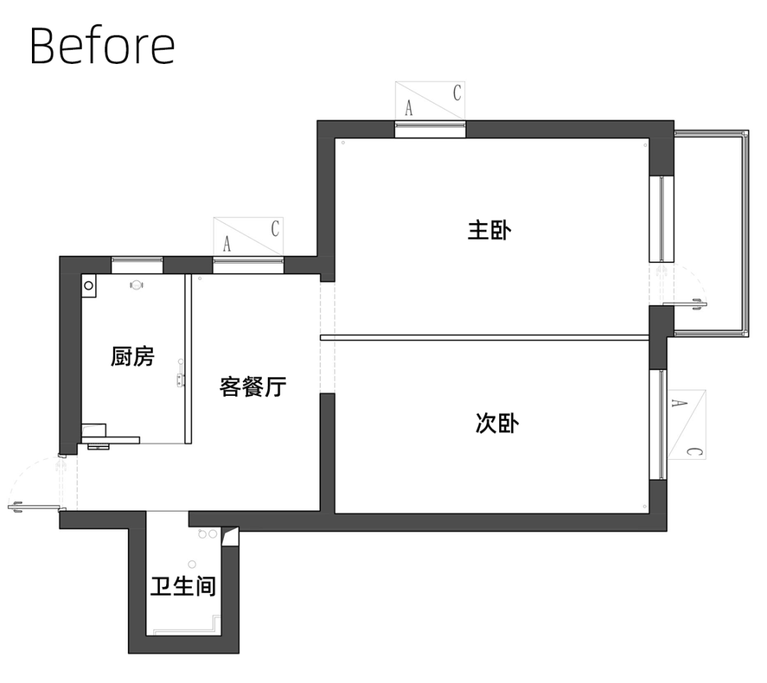 45㎡小户型逆袭丨中国北京-7