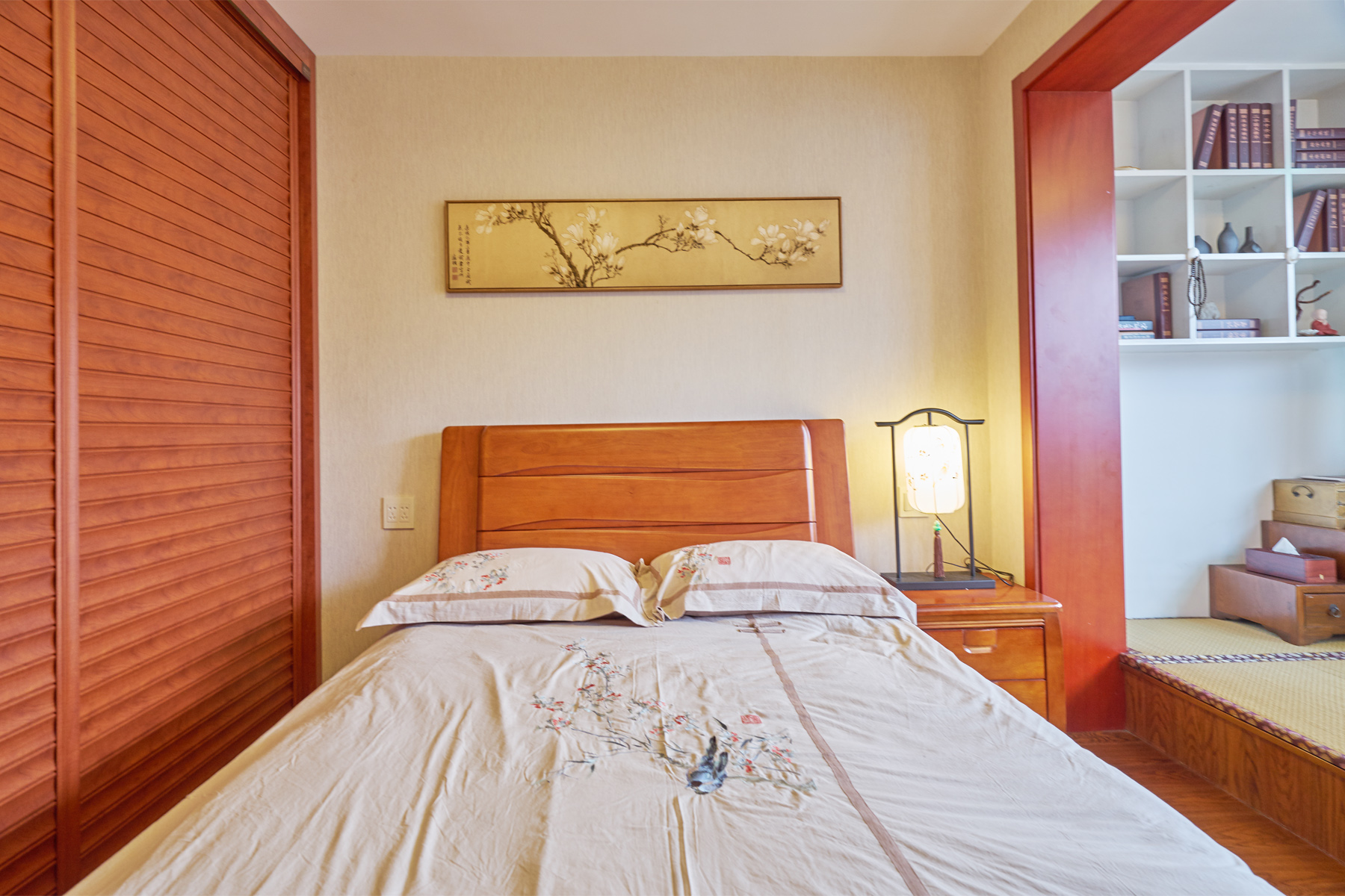 杭州柳浪新苑 70 平混搭风 Loft 软装改造，森系小清新与中国风的完美融合-27