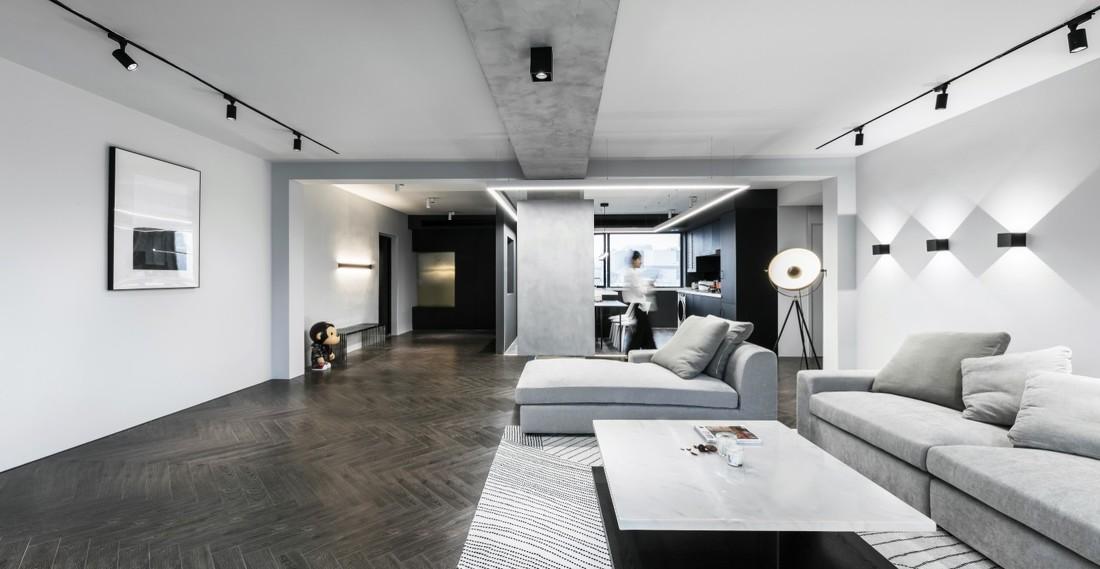 Ruska 双重住宅 | 水泥梁与艺术涂料的现代空间-21