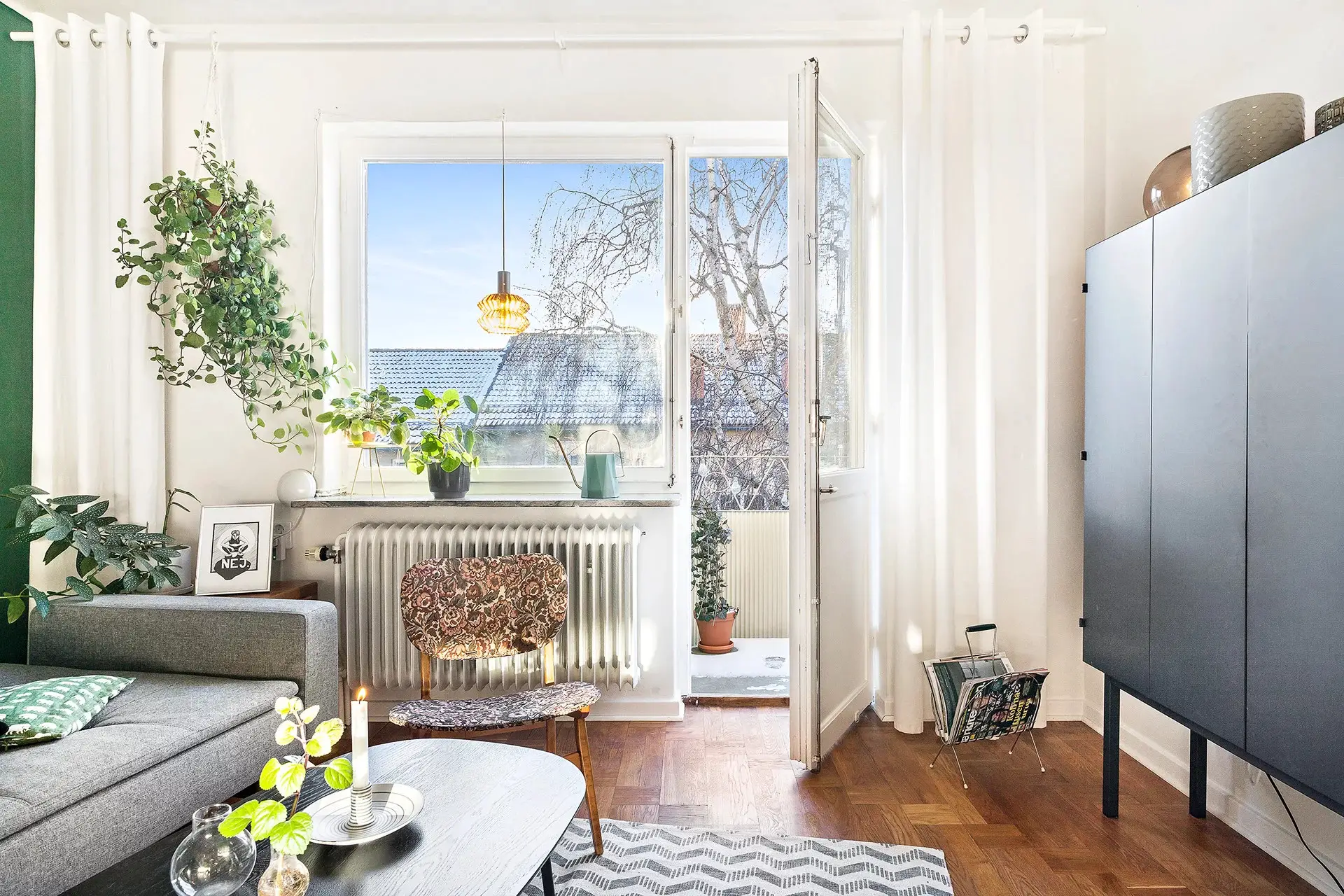 瑞典 62 平米多彩公寓 | 色彩平衡的典范-4