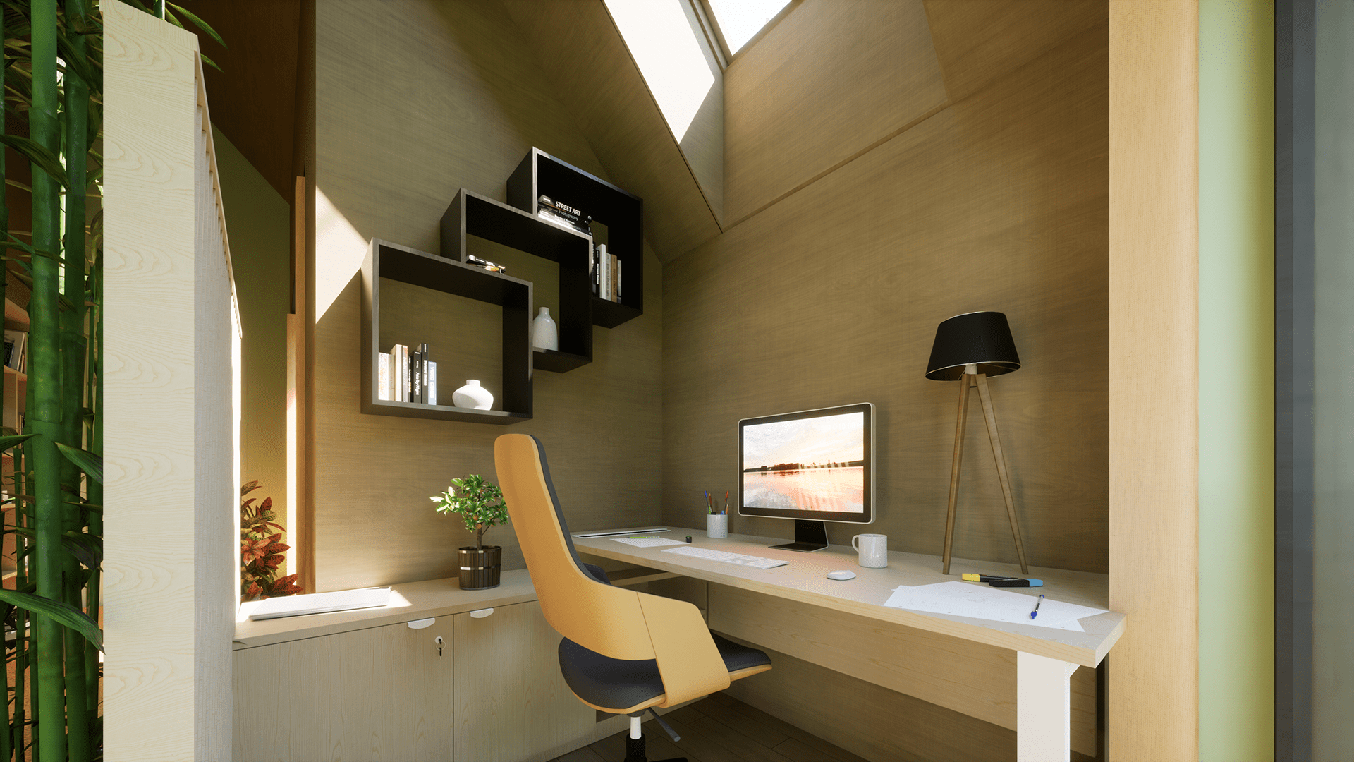 多功能室,客厅+厨房,浴室-3