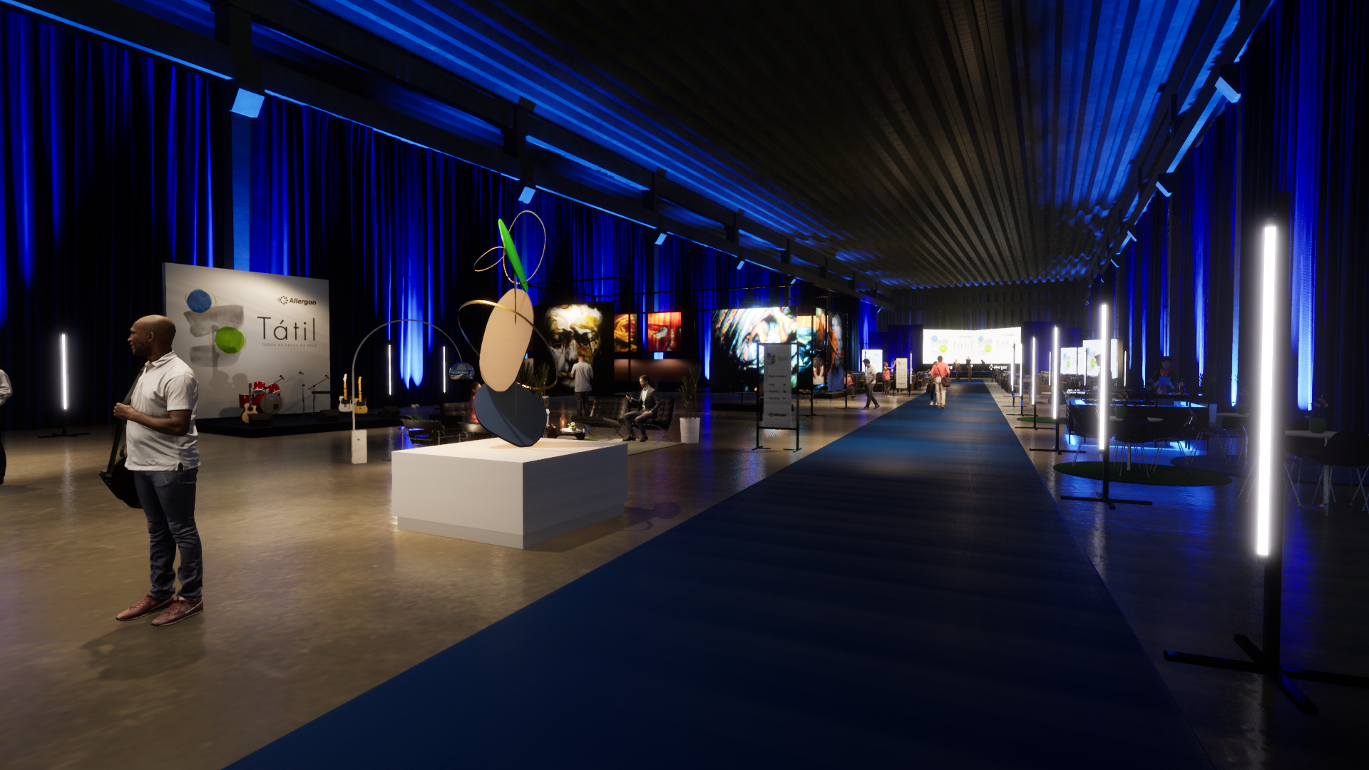 Cenografia Allergan Tátil lançamento-3